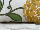 Spring Floral Embroidered Throw Pillow Square Oversized