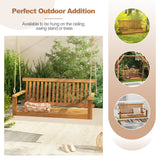 Acacia Wood Porch Swing Bench