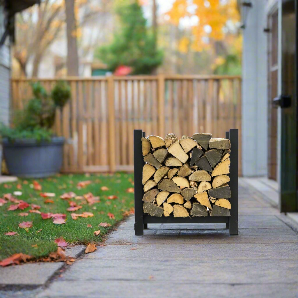 2 ft Steel Firewood Rack   Woodhaven