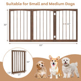 Wooden Pet Fence, Brown, 30"