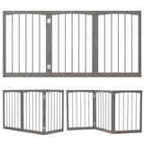 Wooden Pet Fence, Gray, 30"