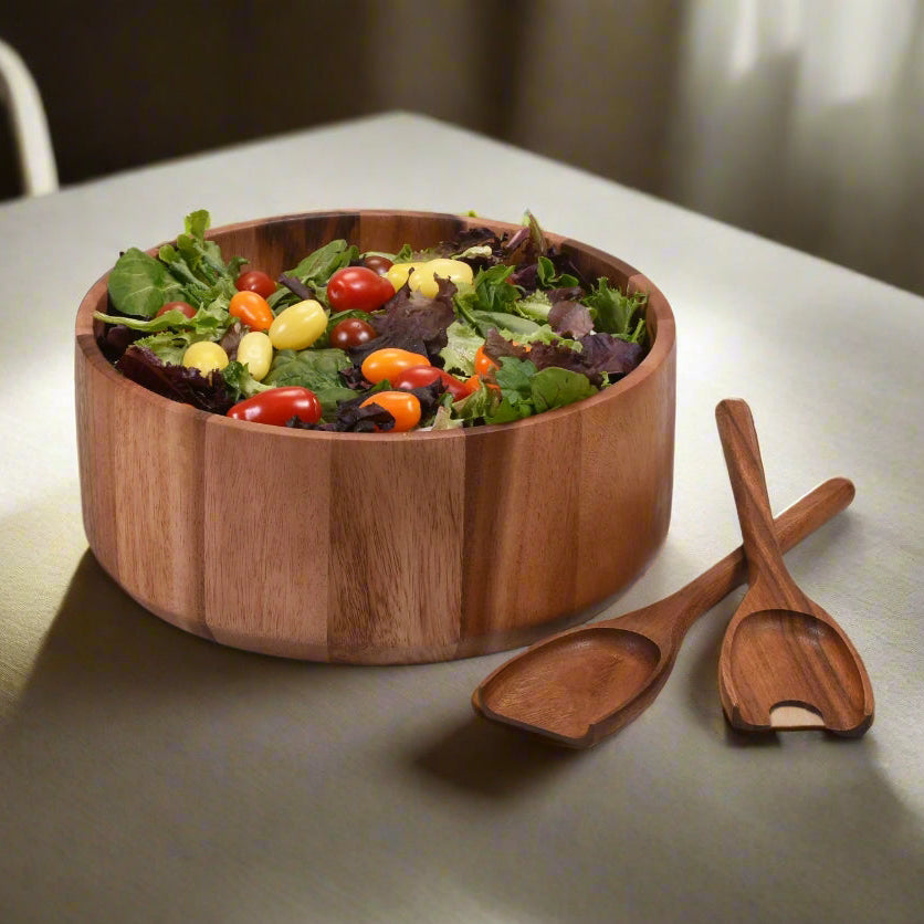 Large Salad Bowl with Servers