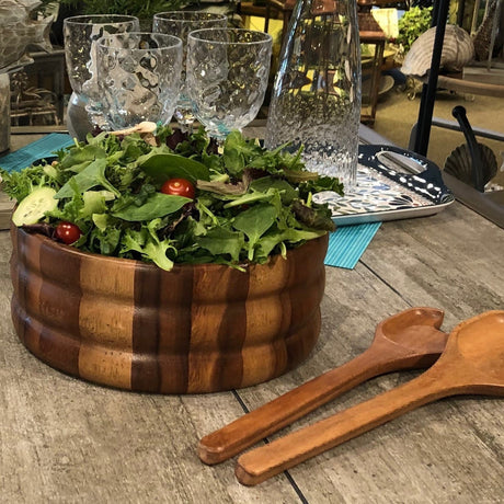 Extra Large Salad Bowl with Servers