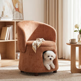 Pet Friendly Chair with Convertible Stool