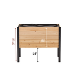 Cedar Raised Garden Bed, 18"W x 36"L