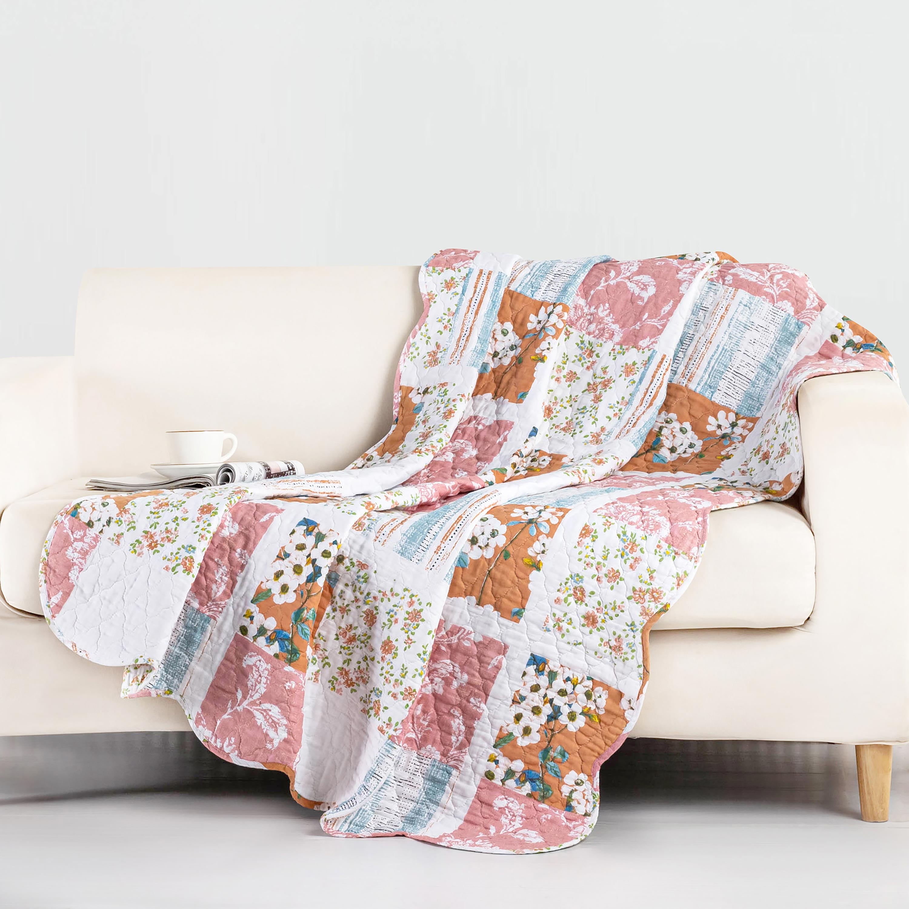 Faith hope and love patchwork throw for chair ,couch, store furniture throw thin quilt 50x55