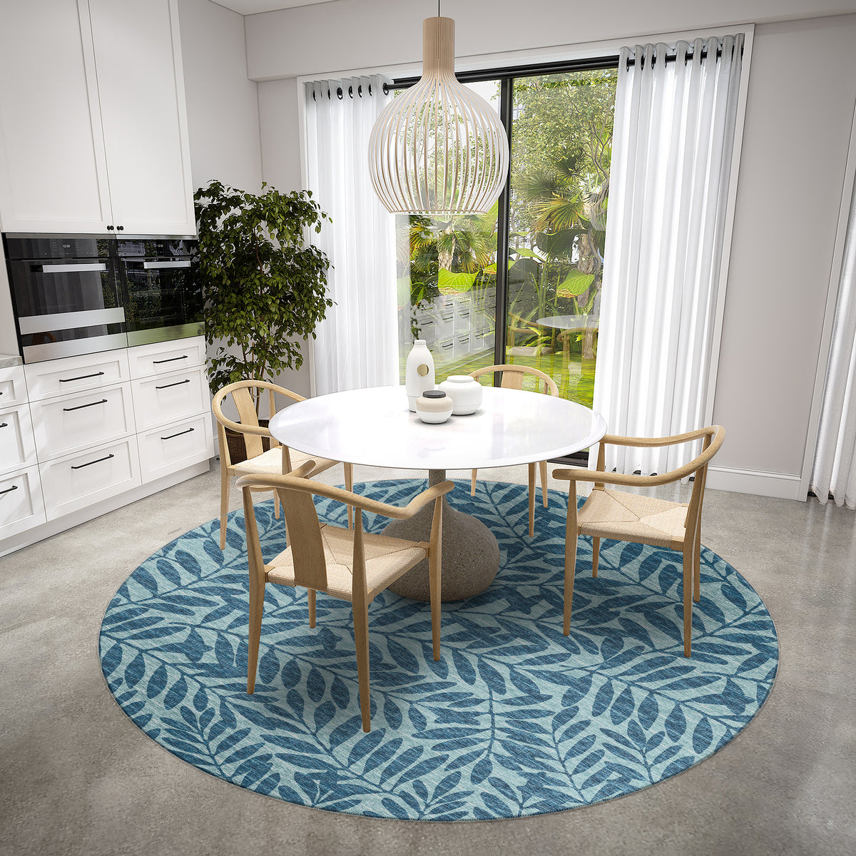 Sedona Leaf Patterned Polyester Area Rug – Plow & Hearth
