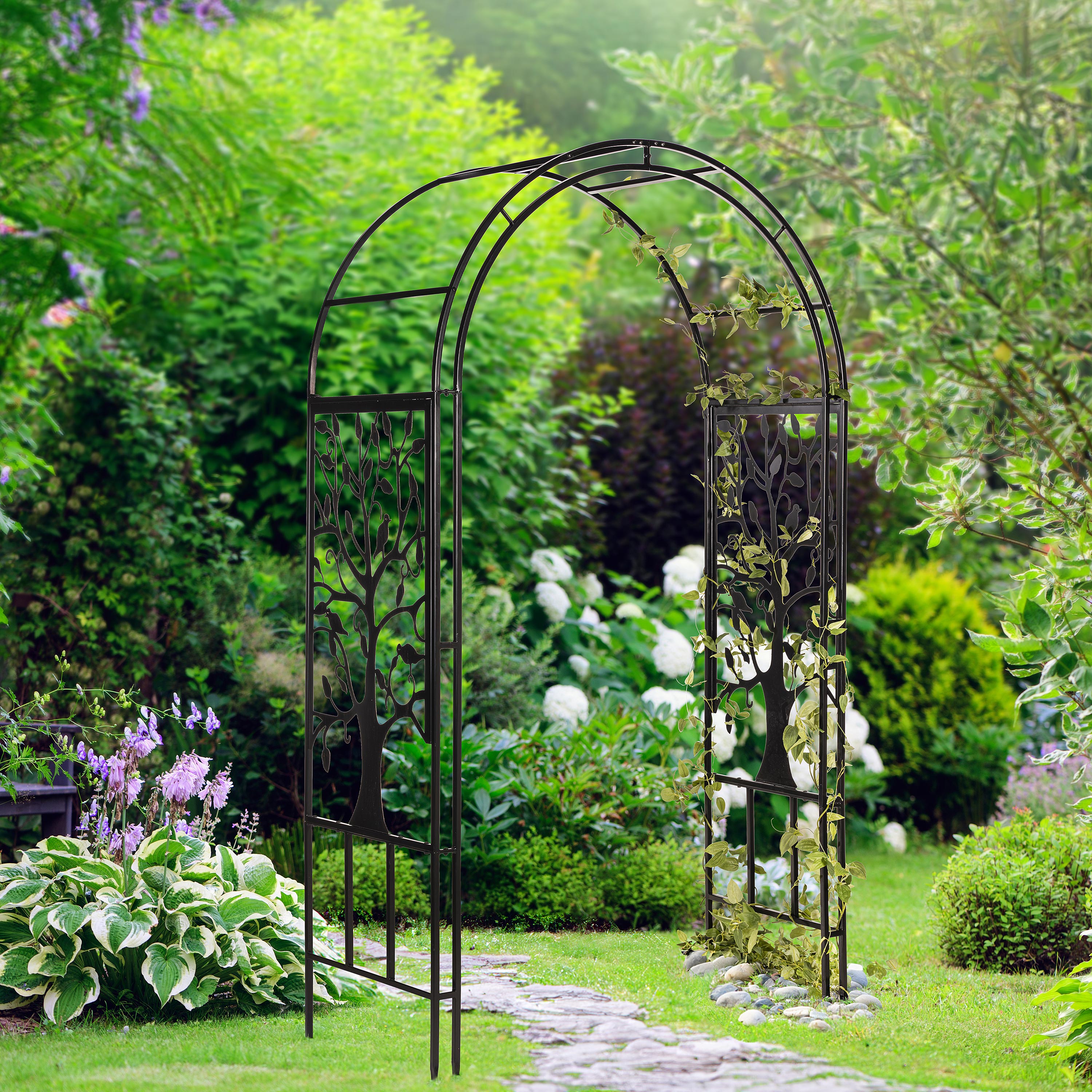 Metal Tree of Life Garden Arbor – Plow & Hearth