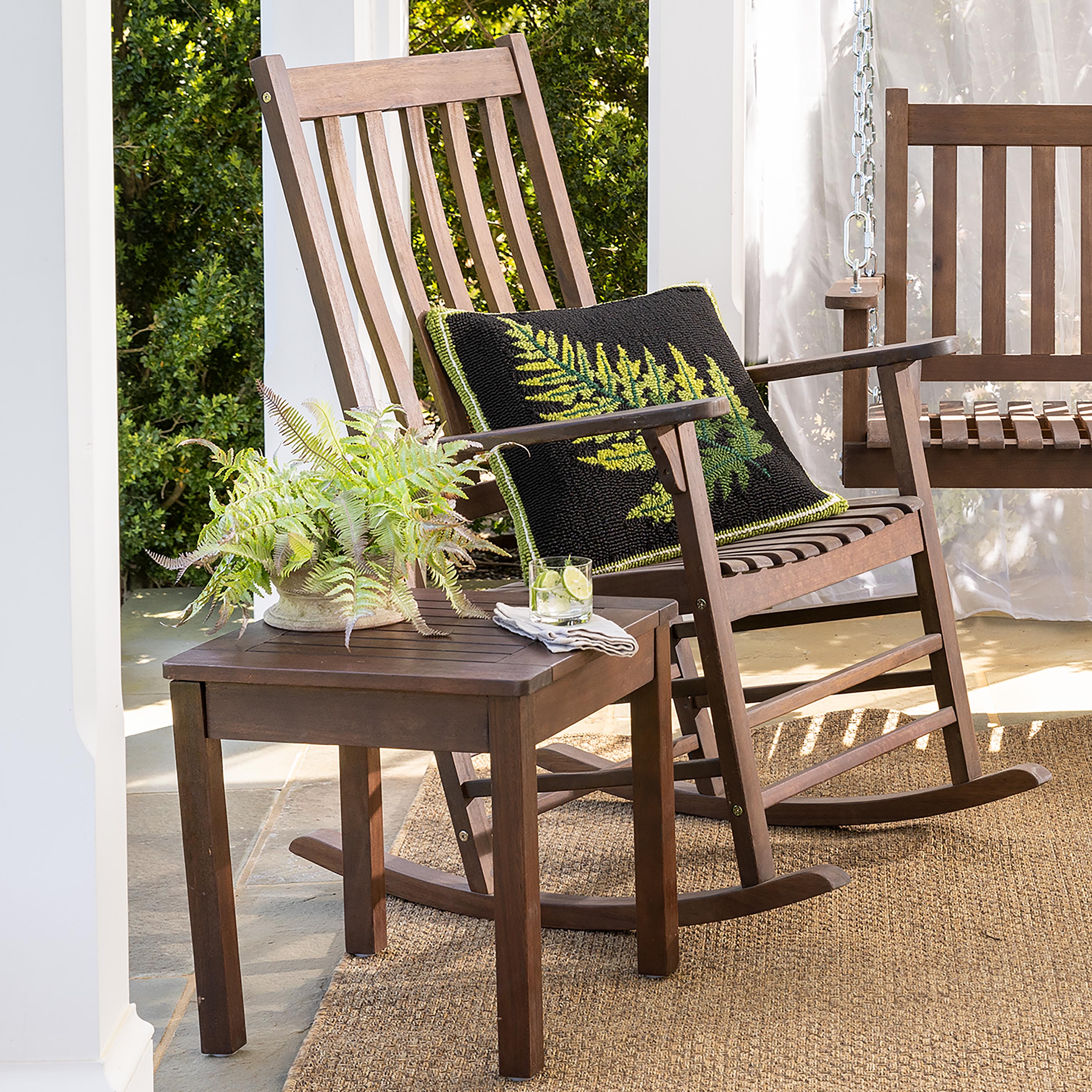 Slatted Wood Rocker | Plow & Hearth