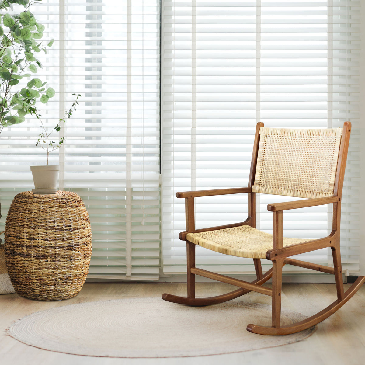 Karson Rocking Chair, Caramel – Plow & Hearth