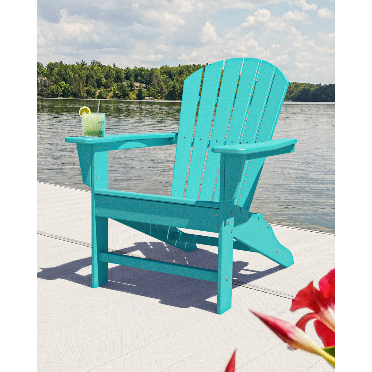 POLYWOOD® South Beach Adirondack Chair – Plow Hearth