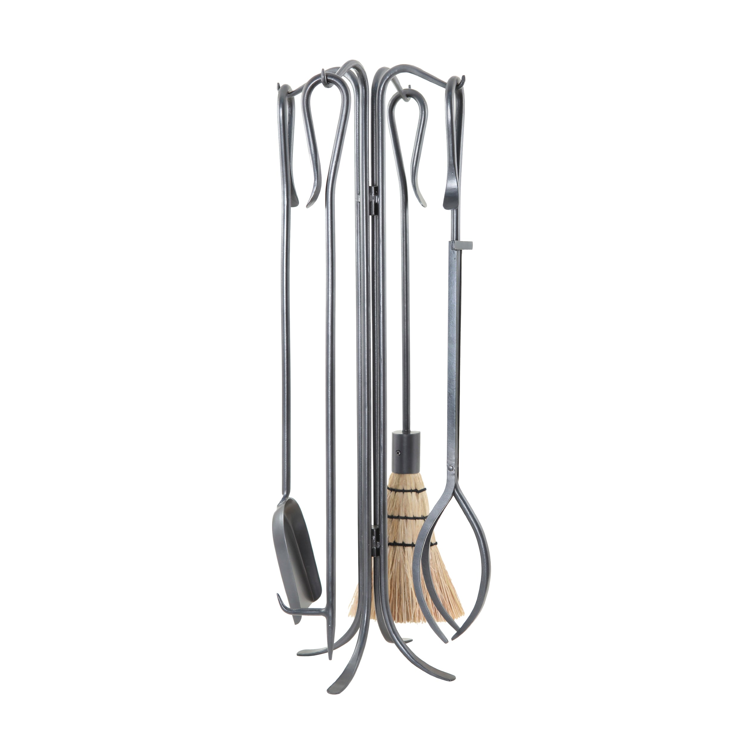 Plow & Hearth Hearth Hooks Fireplace Tool Set - Thumbnail 2