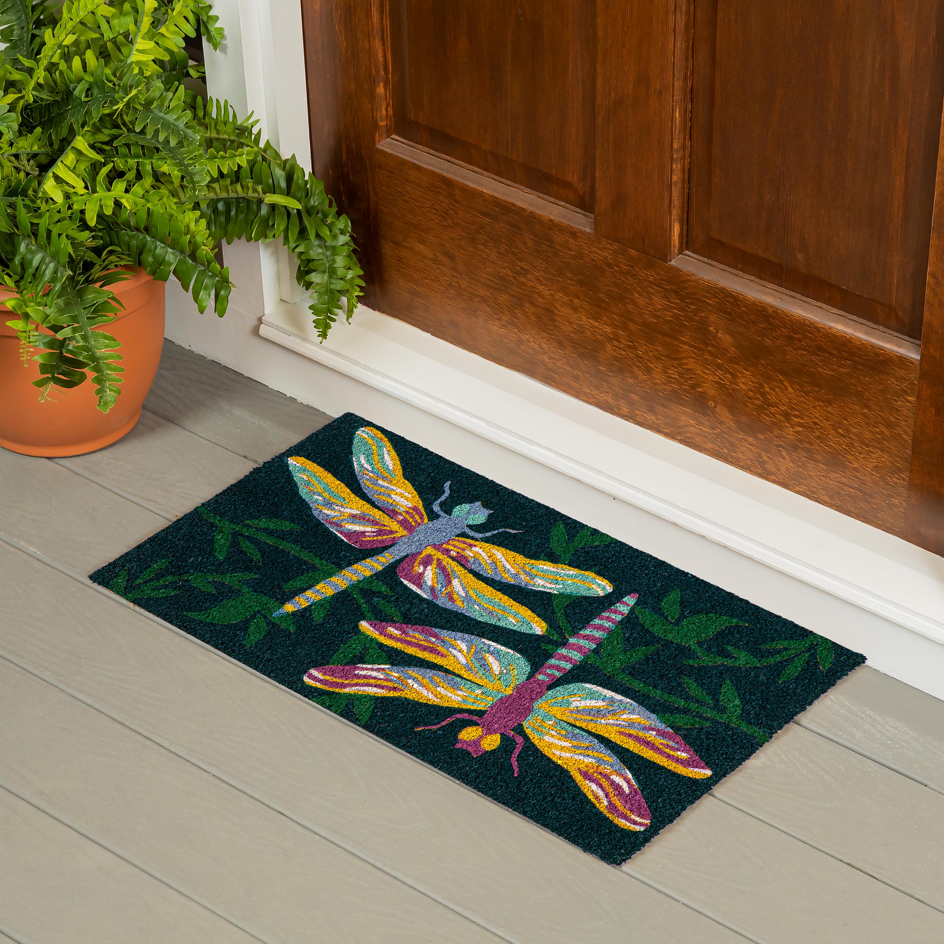 Evergreen Dragonflies Coir Mat - Thumbnail 2
