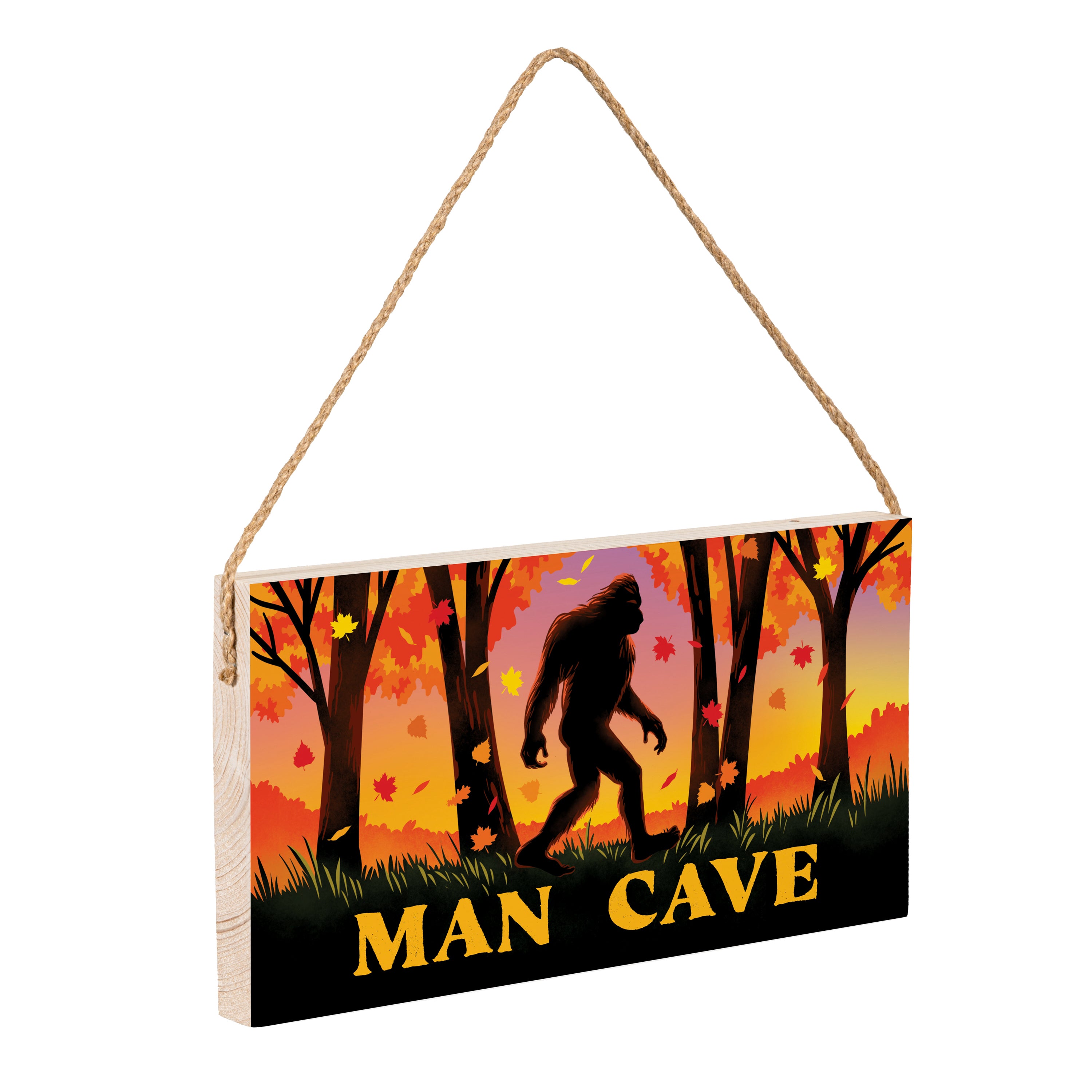【希少】パブミラー　MAN CAVE Harvest Bigfoot Hanging Sign, 