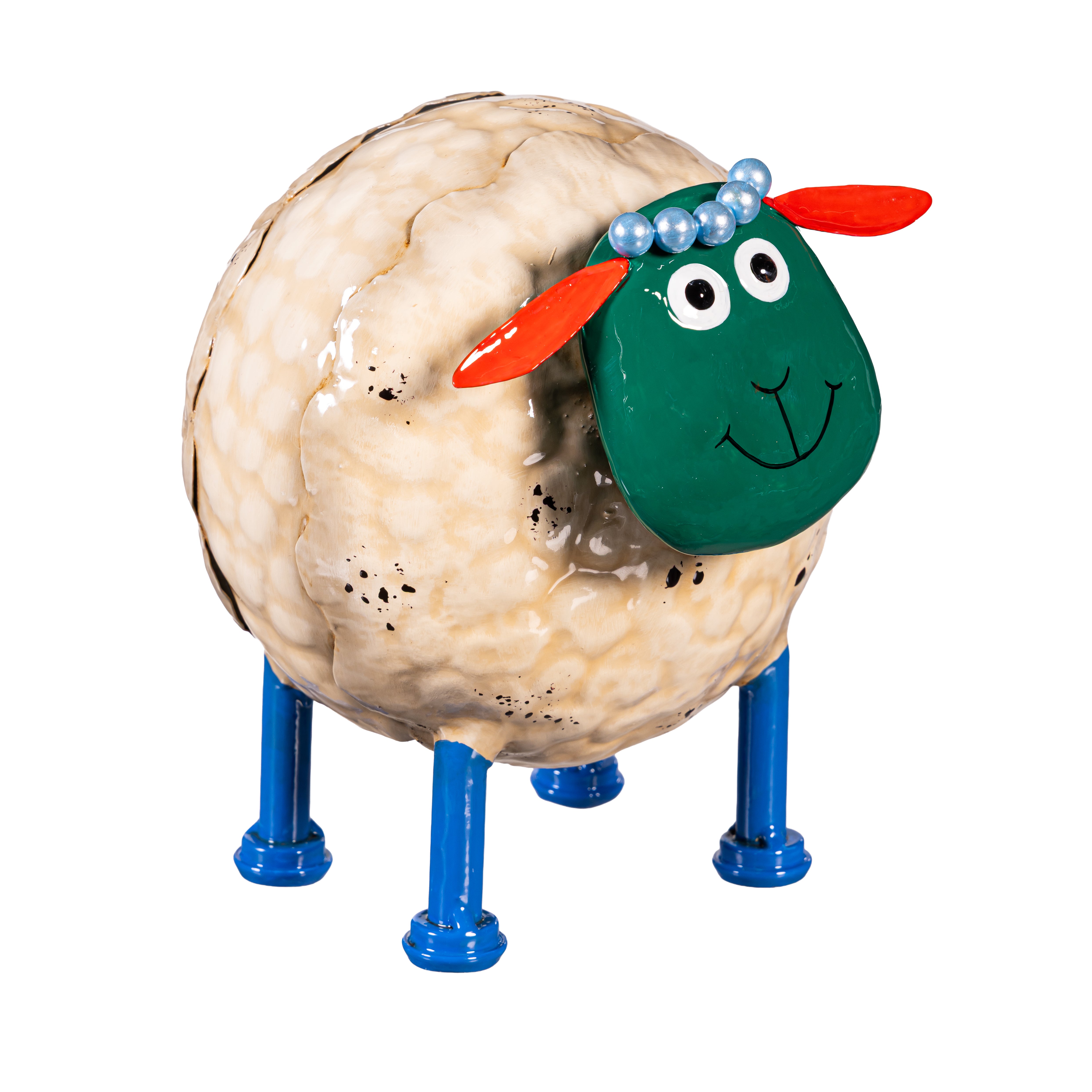 Metal Colorful Sheep Garden Statue – Plow & Hearth