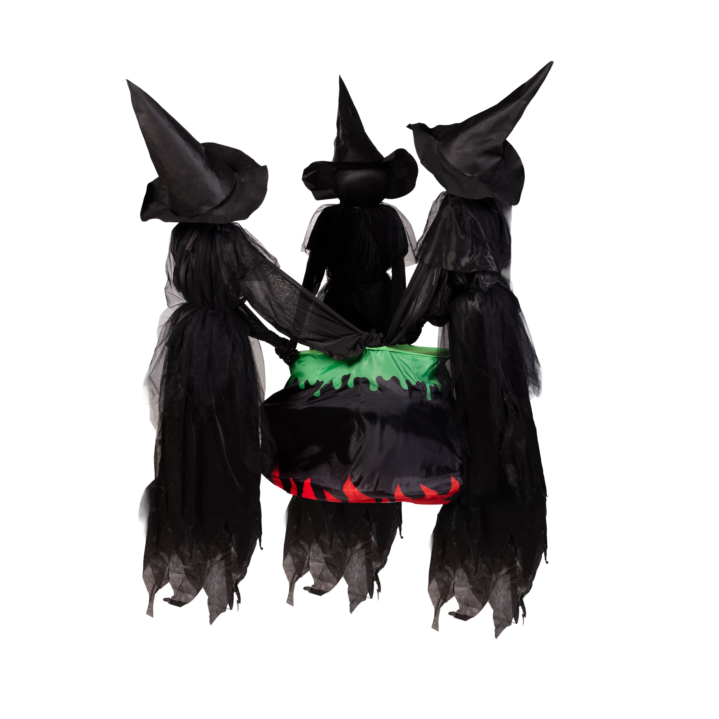 Evergreen Witches and Cauldron Garden Stake - Thumbnail 2