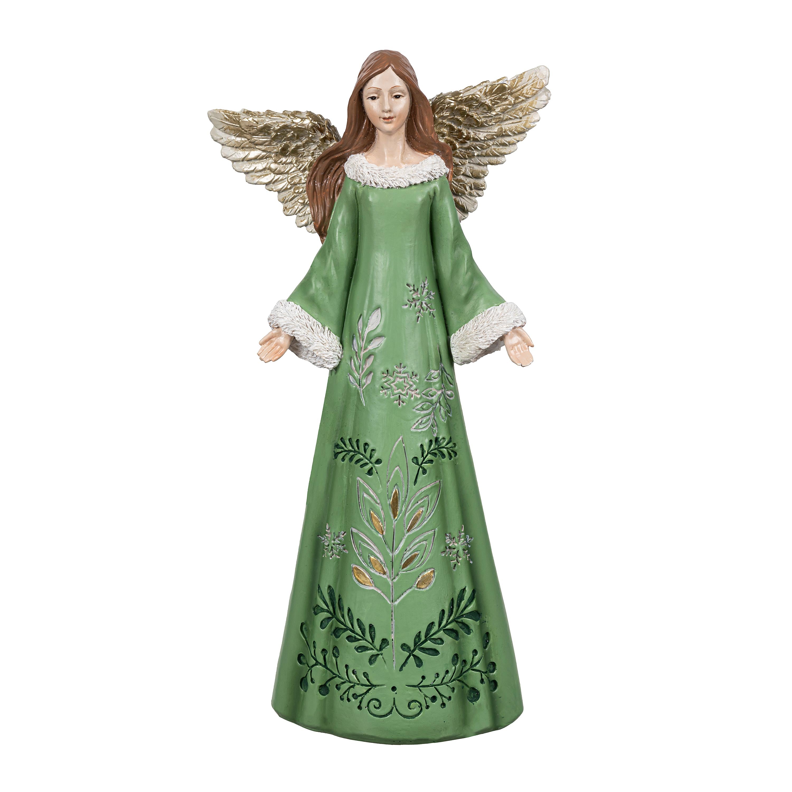 Shades of Emerald Garden Statue, Resin Statue, Angel, 12