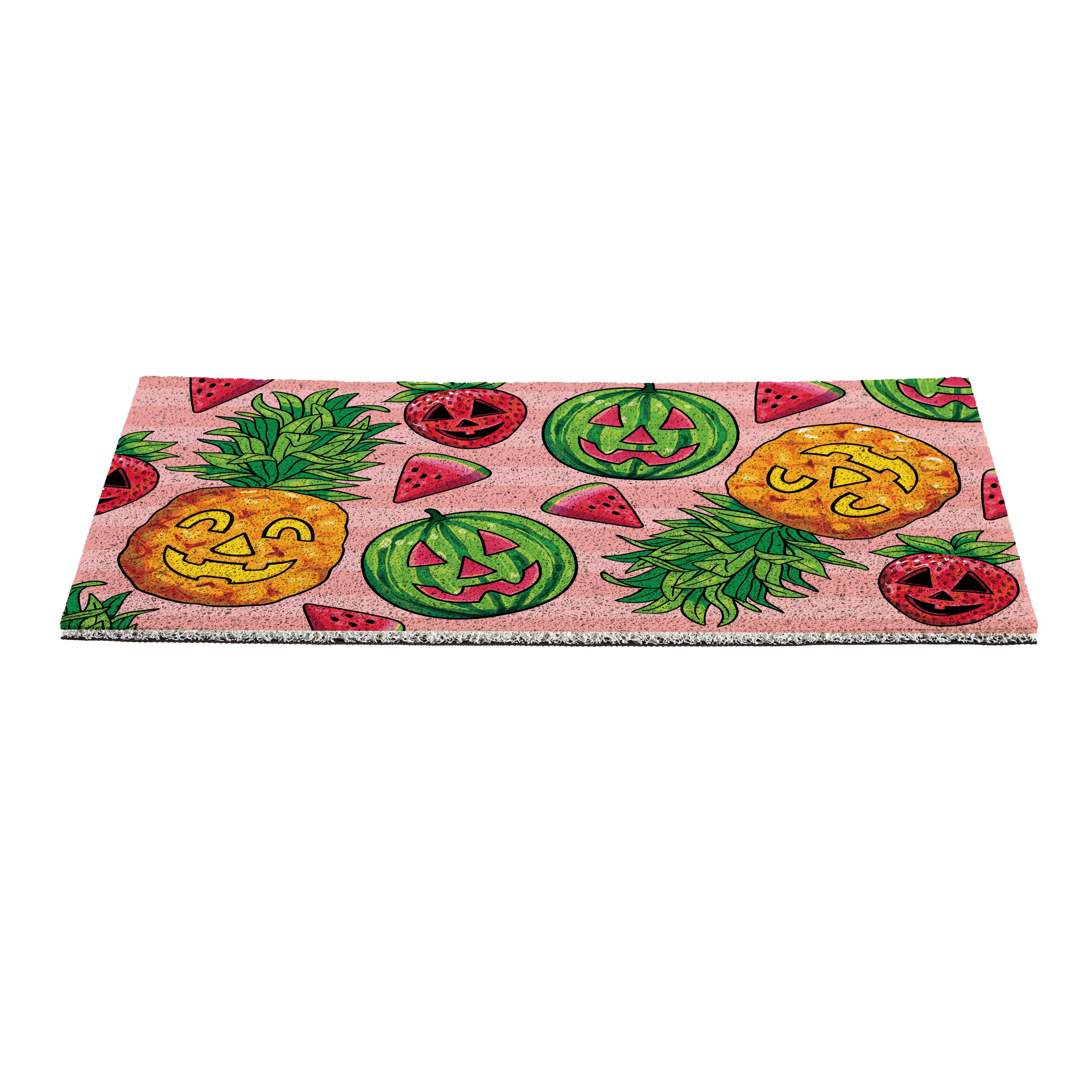 Summerween Tropical Jack O'Lantern PVC Mat, 28