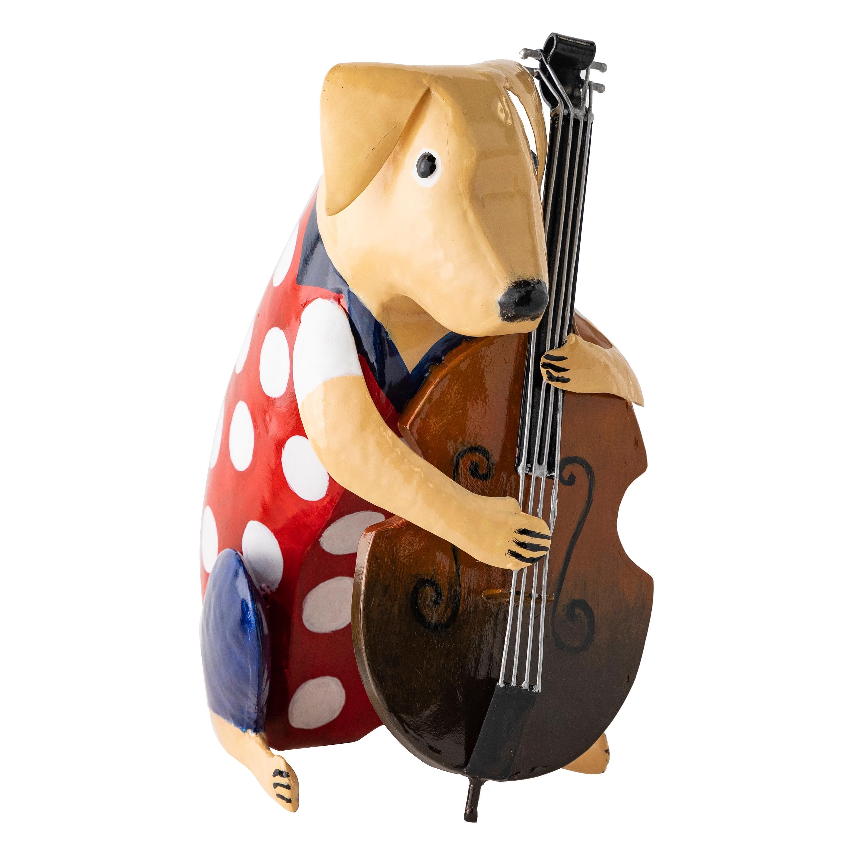 Metal Patriotic Dog Statue with Instrument – Plow & Hearth