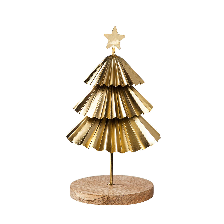 Gold Tiered Christmas Trees, Set of 2 Plow & Hearth