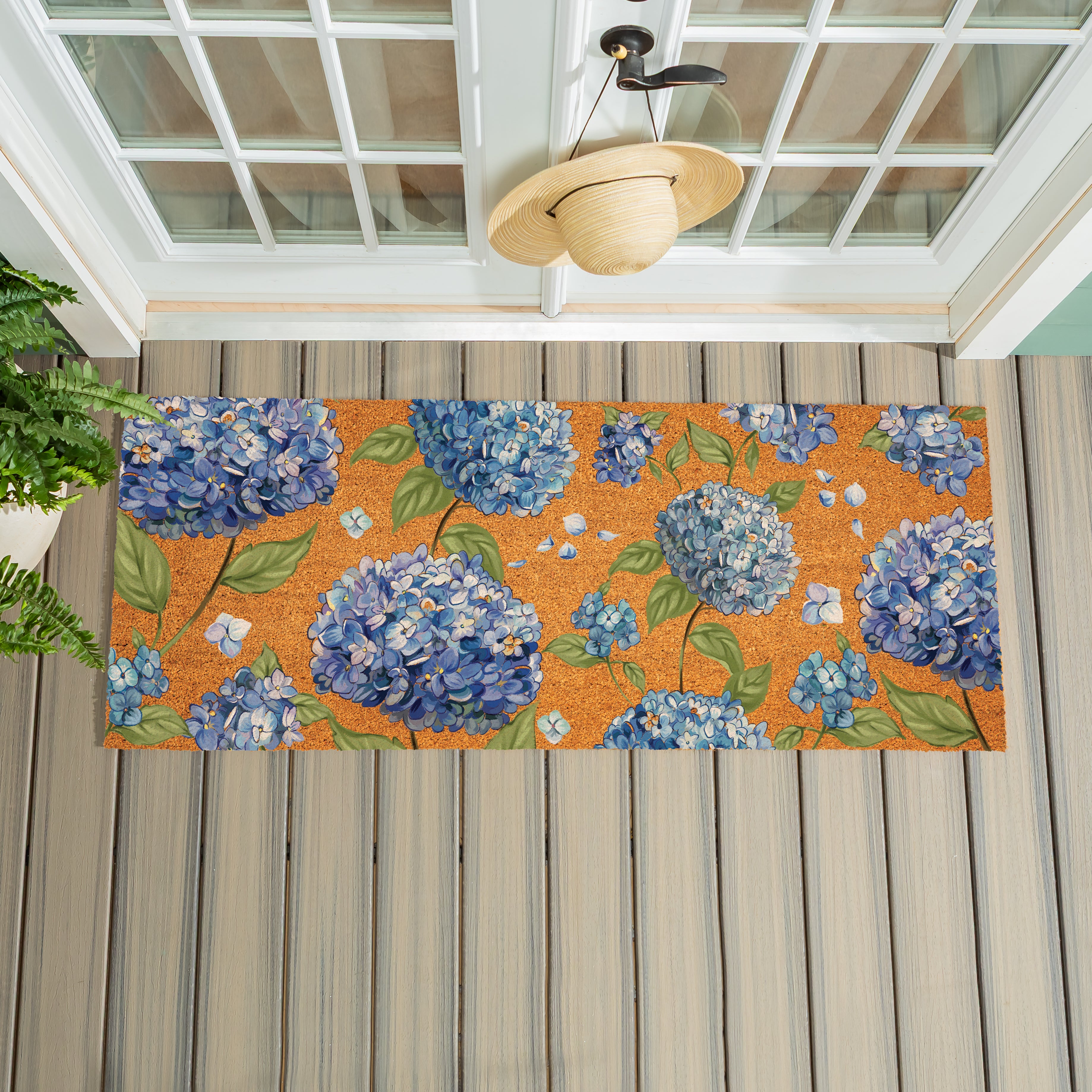 Hydrangea Haven Coir Mat, 60