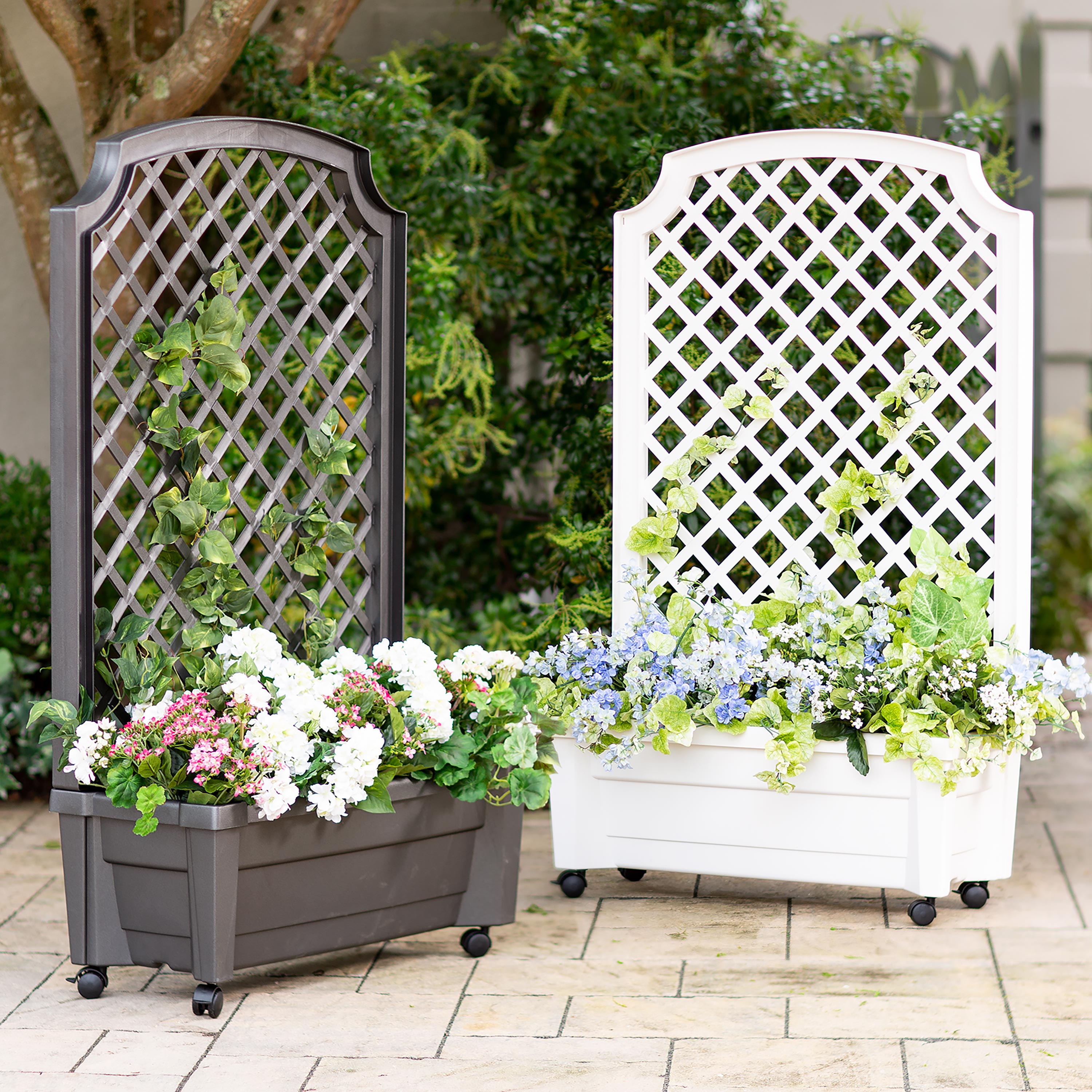 Self Watering Planter Trellis Planters Plow Hearth