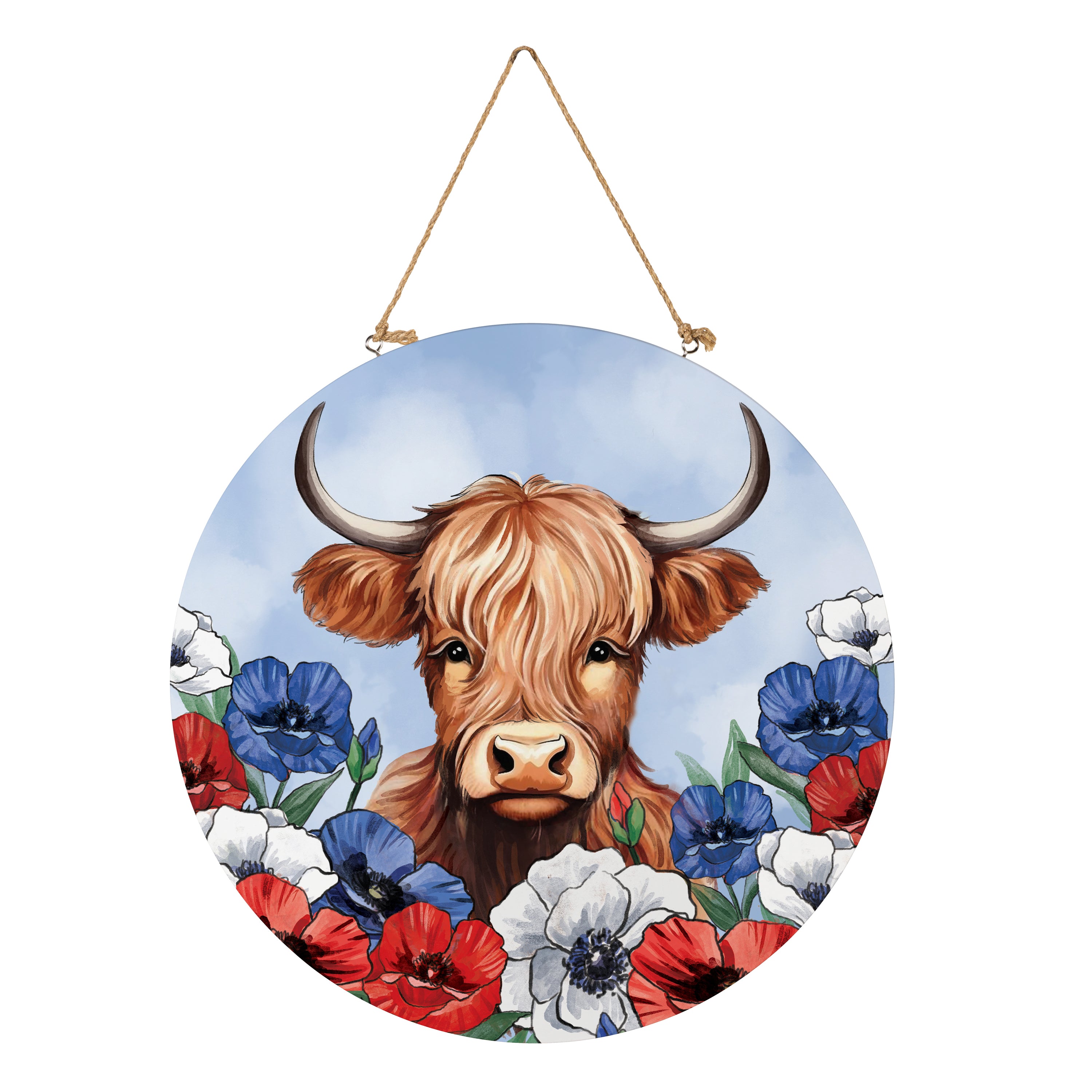 American Classic Highland Cow Wood Door Décor, 18