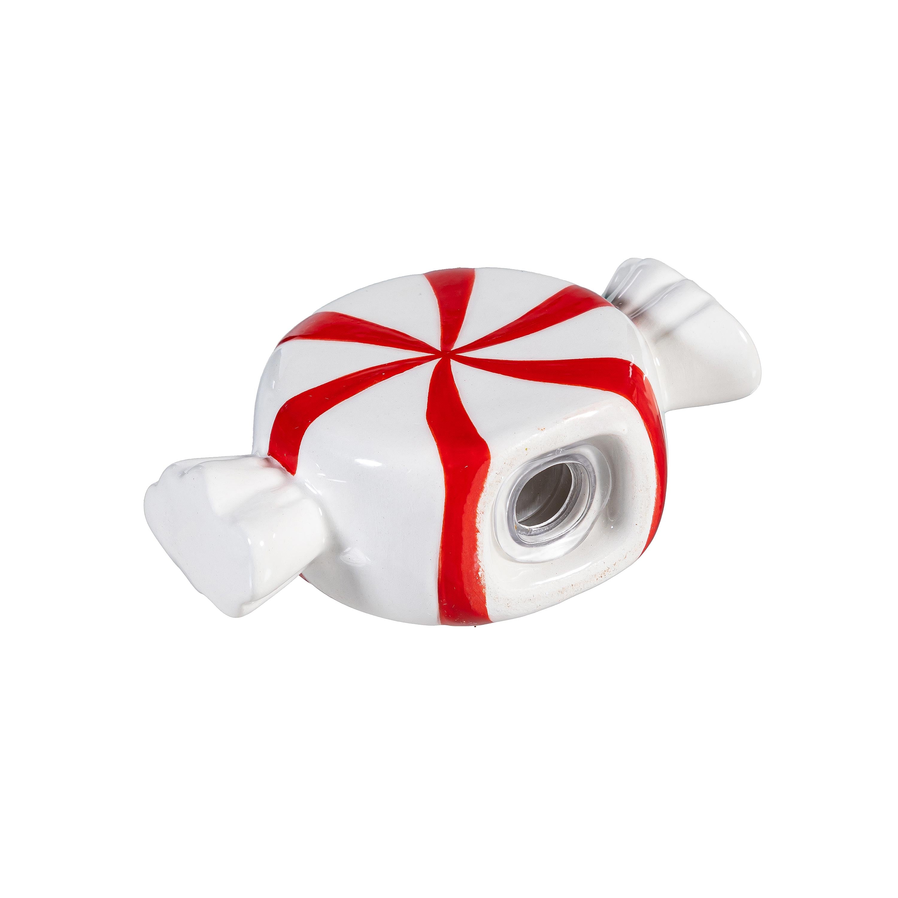 Sugar & Stripes Bright Salt & Pepper Shakers Ceramic Peppermint