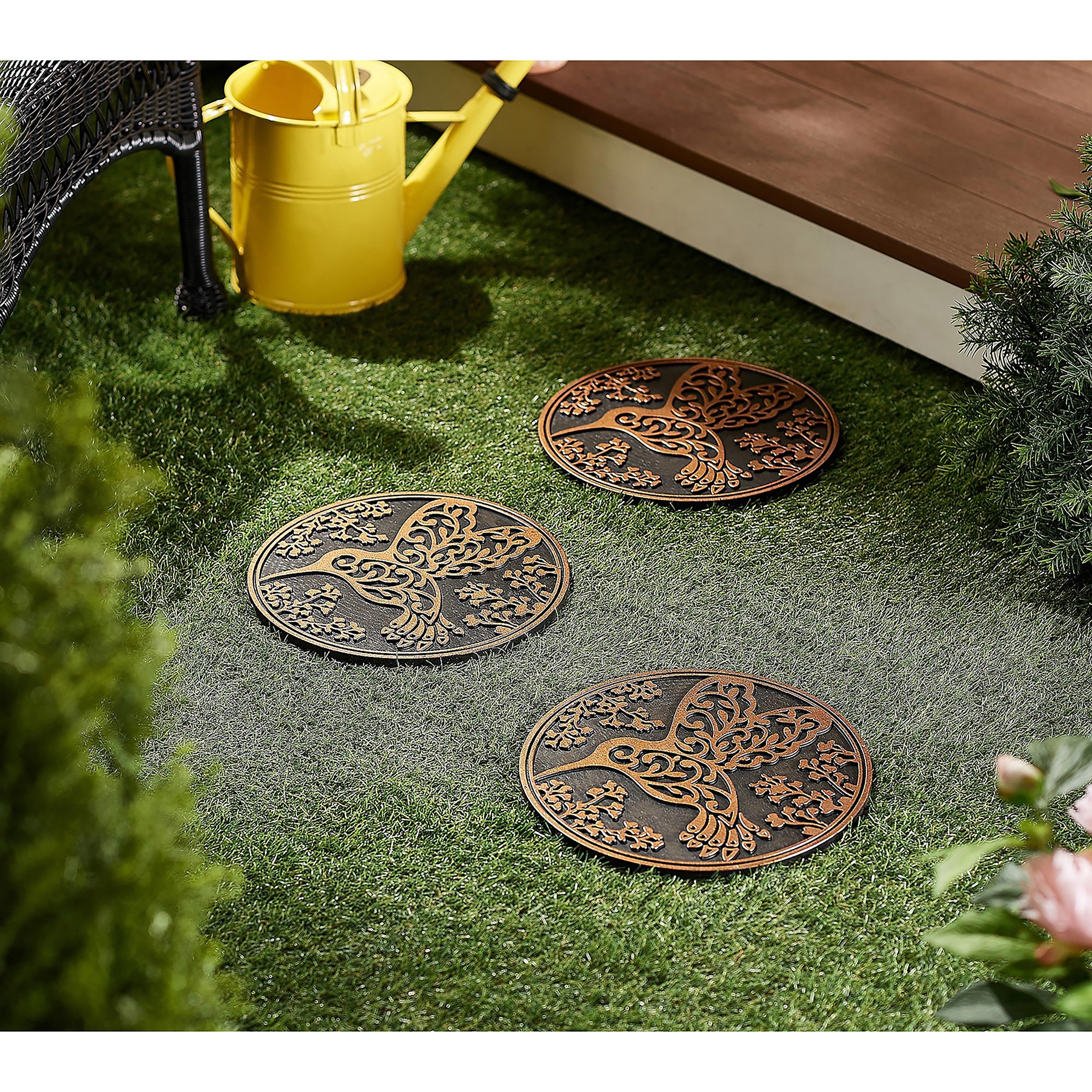 【美品】The COMPLETE STONES #1〜8 Recycled Rubber Stepping Stones, Set of 3 – Plow & Hearth