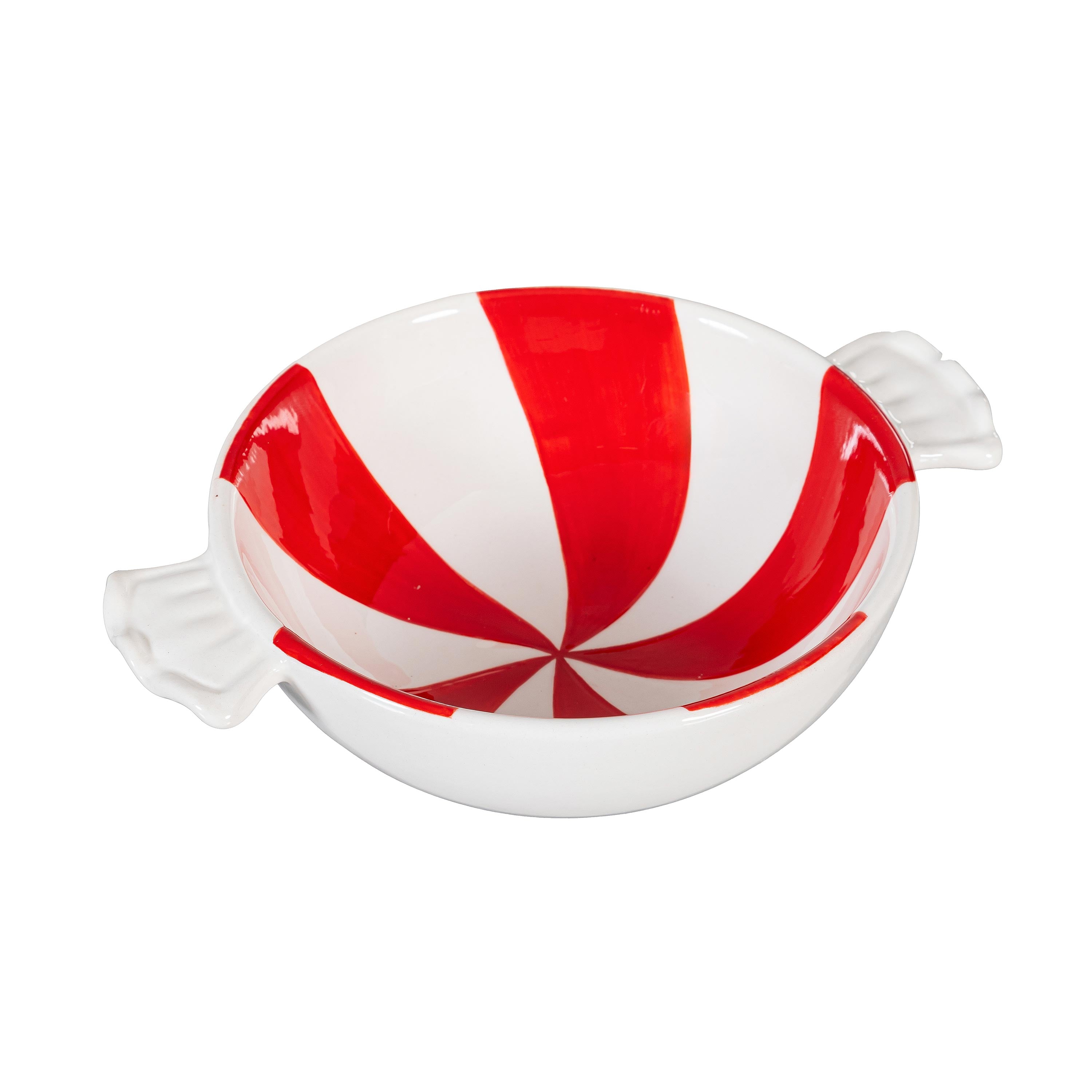 Baking Spirits Bright Peppermint Candy Ceramic Serving Dish, Set