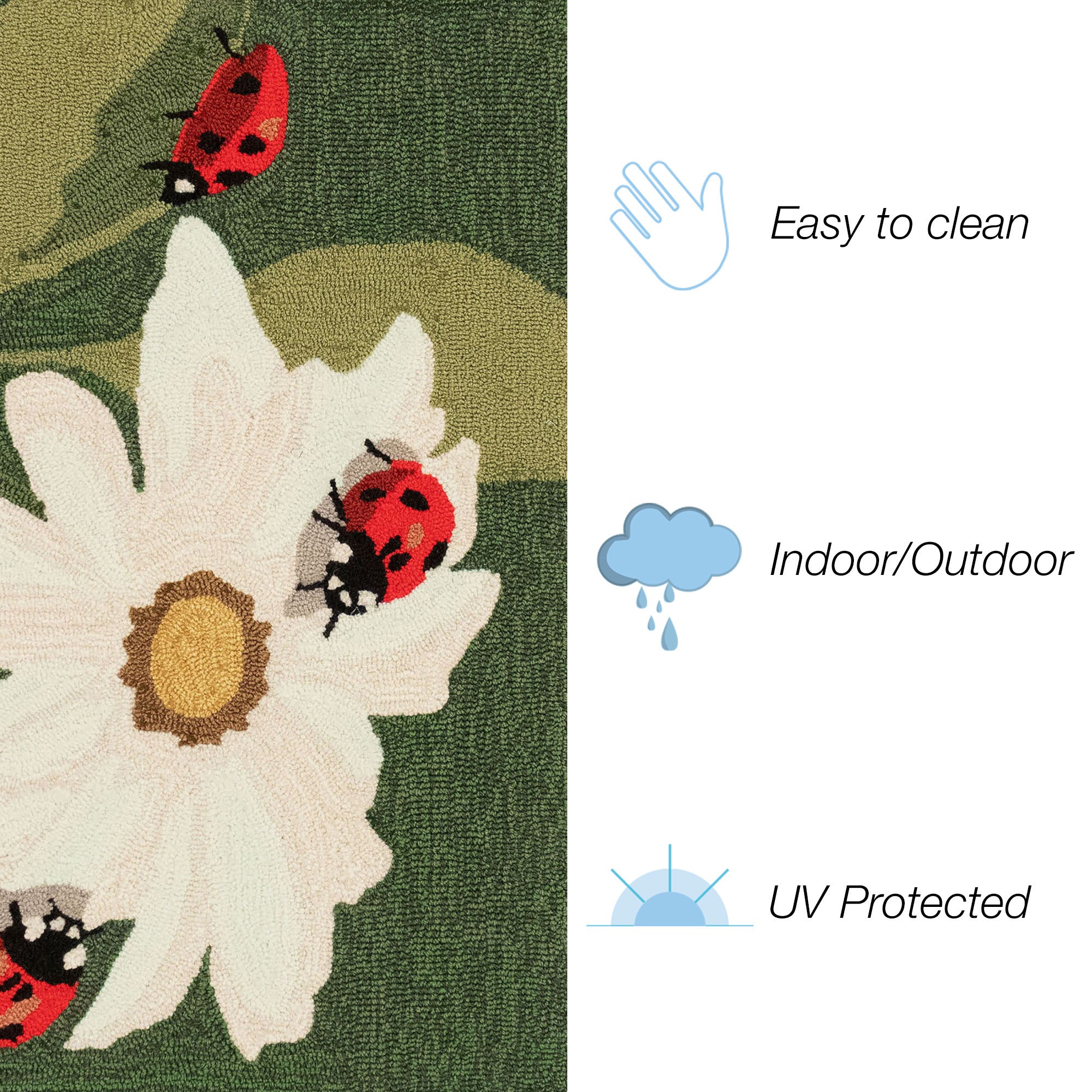 Liora Manne Frontporch Ladybugs Indoor/Outdoor Rug – Plow & Hearth