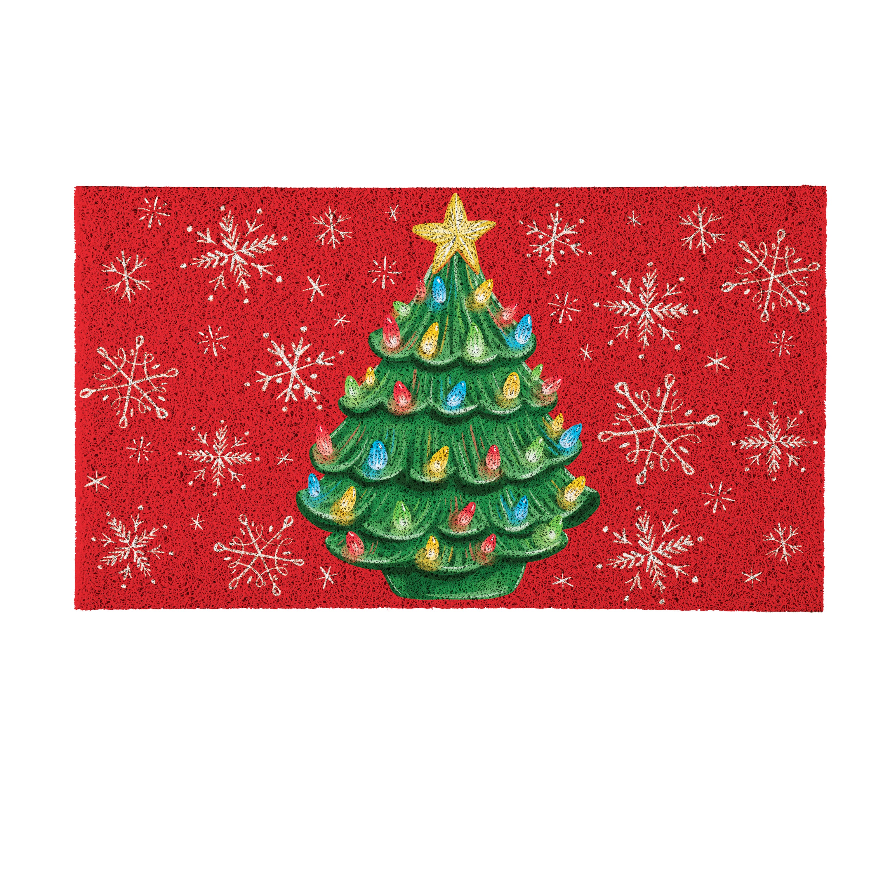 Christmas tree PVC Trapper Mat, 28
