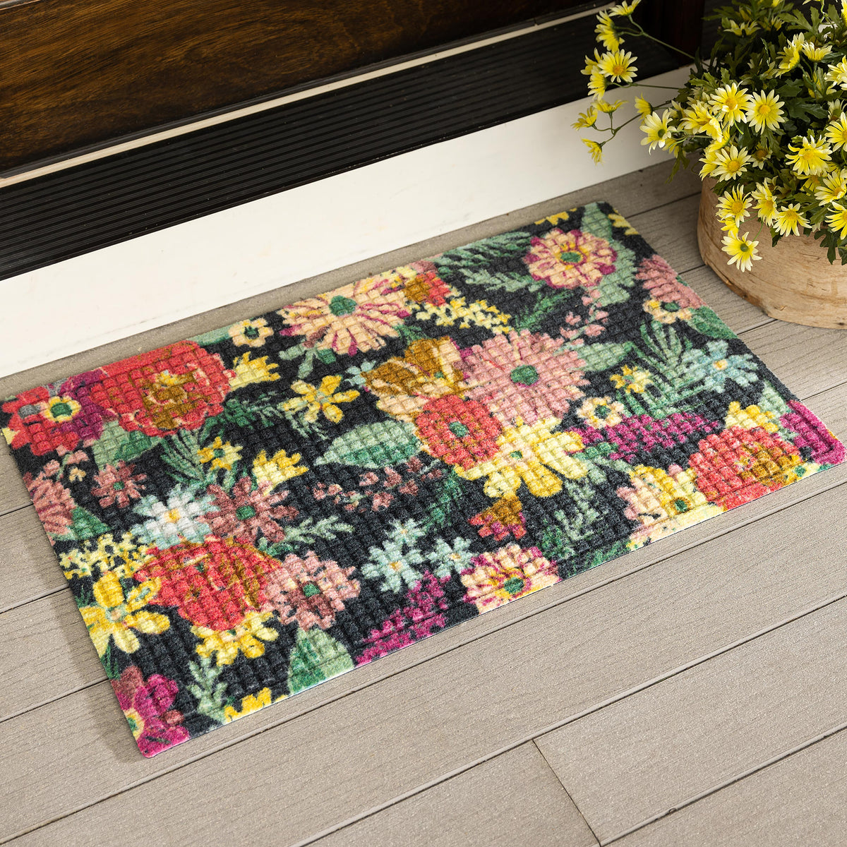 WaterHog® Printed Doormat, Fresh Picked Pattern – Plow & Hearth