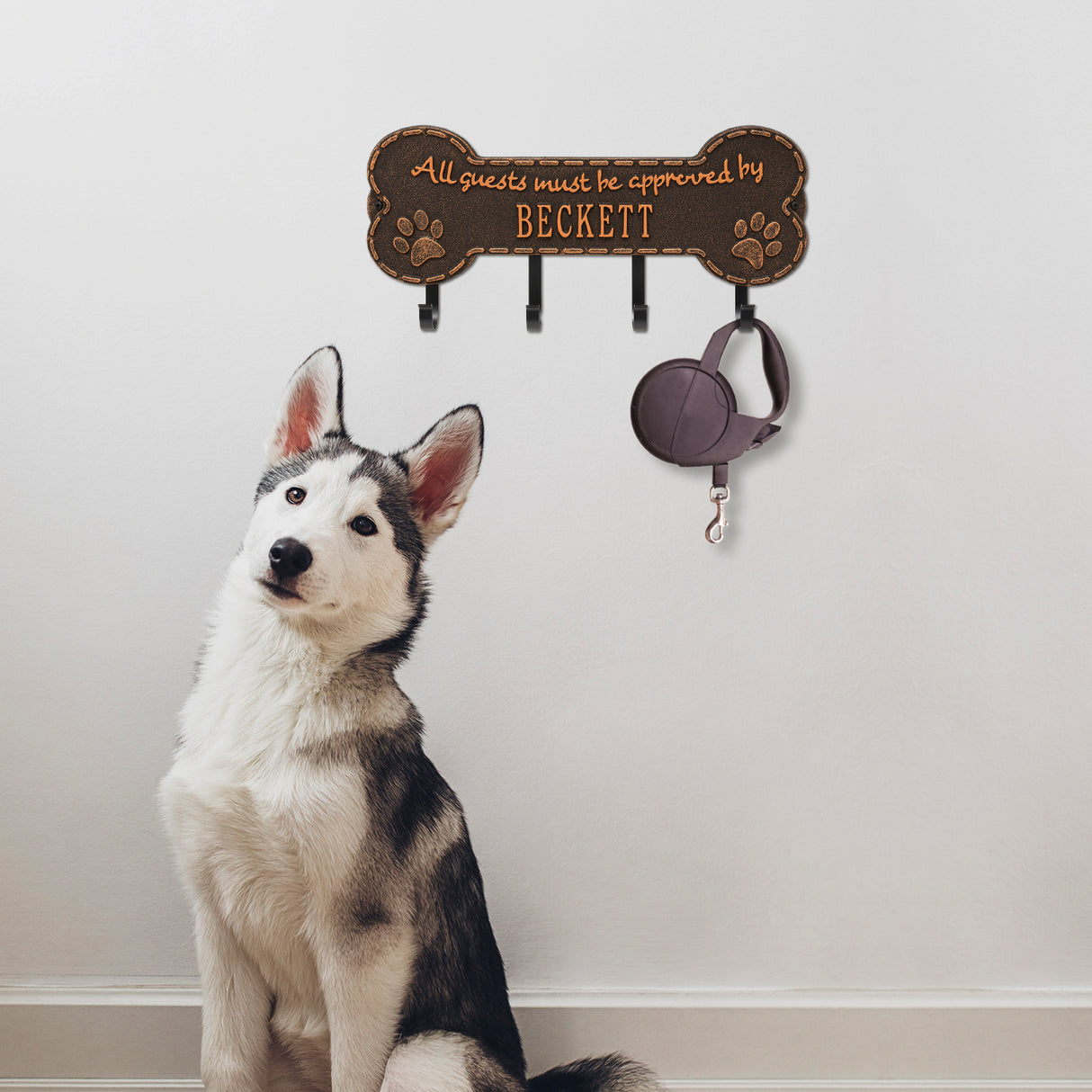 Beckett Paw Bone Hook Plaque, Black/Gold – Plow Hearth