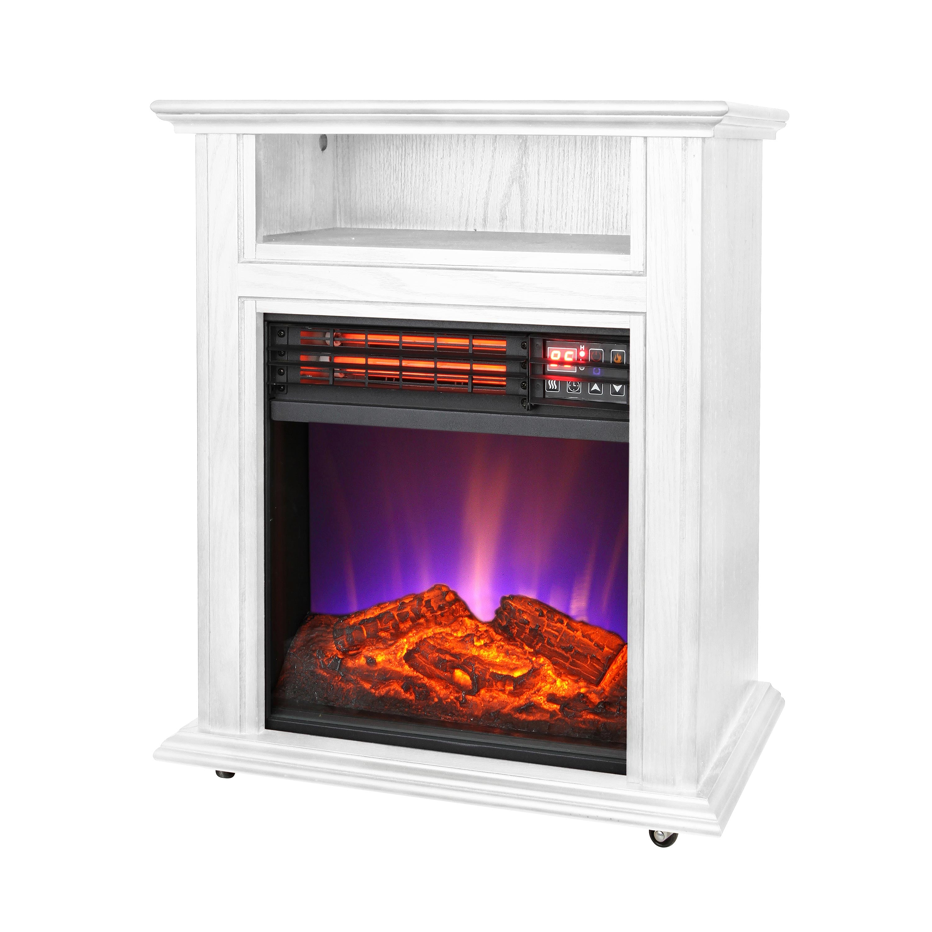 Crestview Mobile Quartz Fireplace Heater on Castors – Plow & Hearth