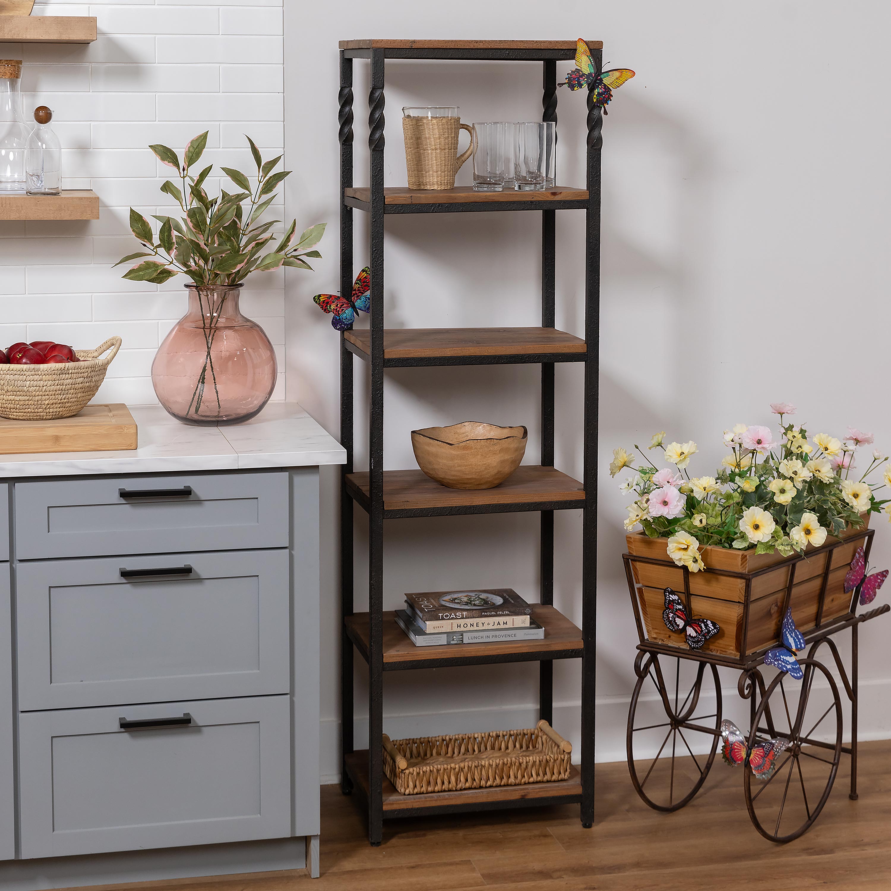 Deep Creek Etagere Storage Stand with Shelves – Plow & Hearth