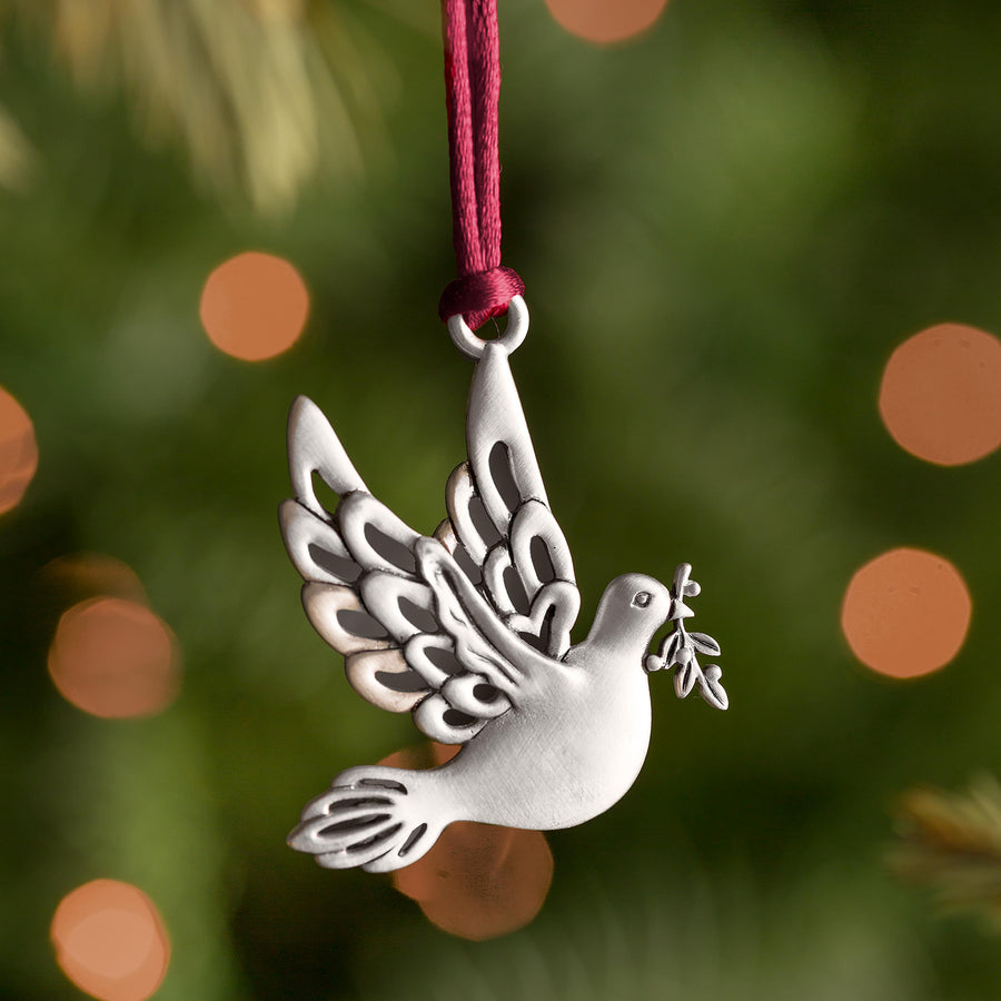 Solid Pewter Christmas Tree Ornament Plow & Hearth
