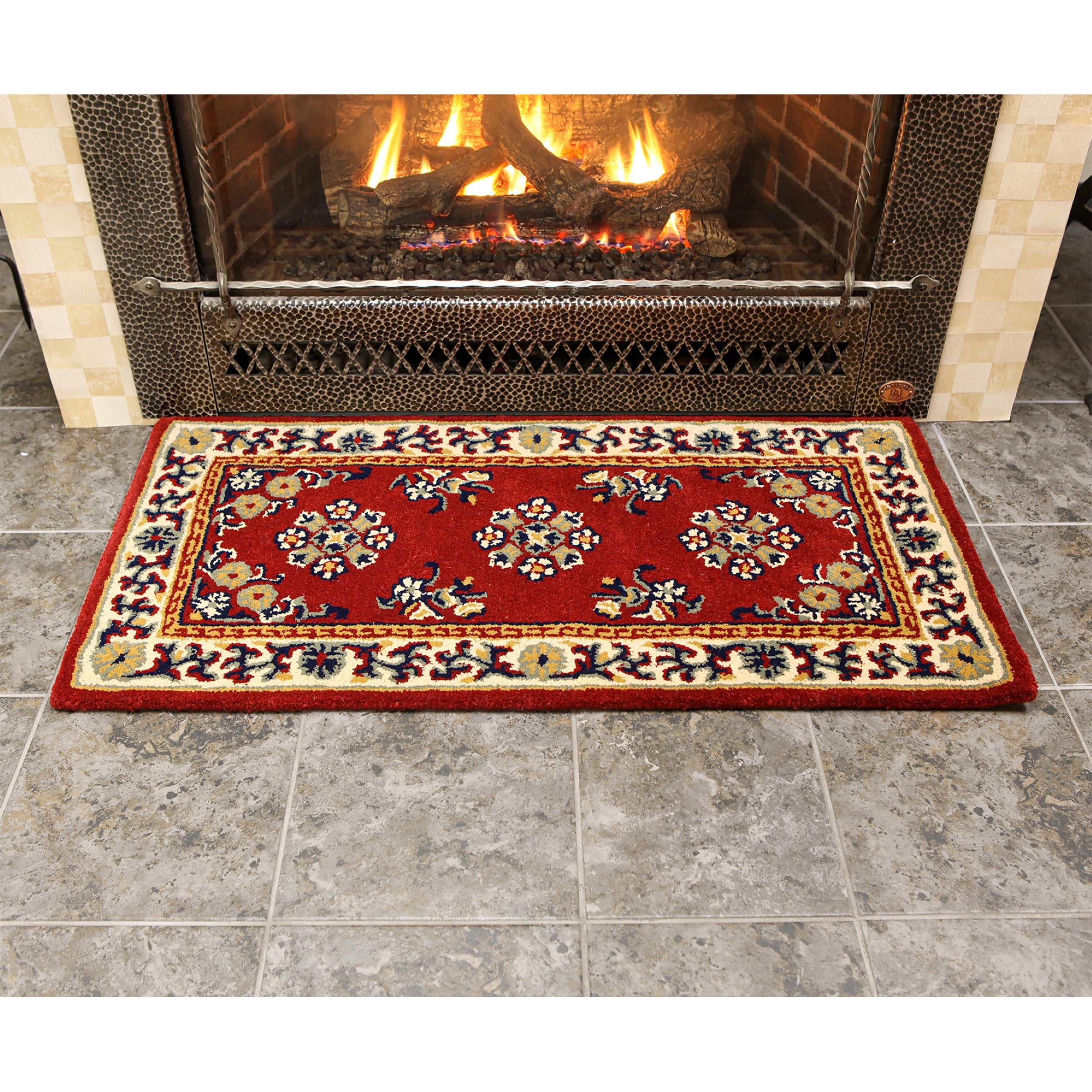 Oriental フルブローグ 6.5 Oriental Wool Rug, 44