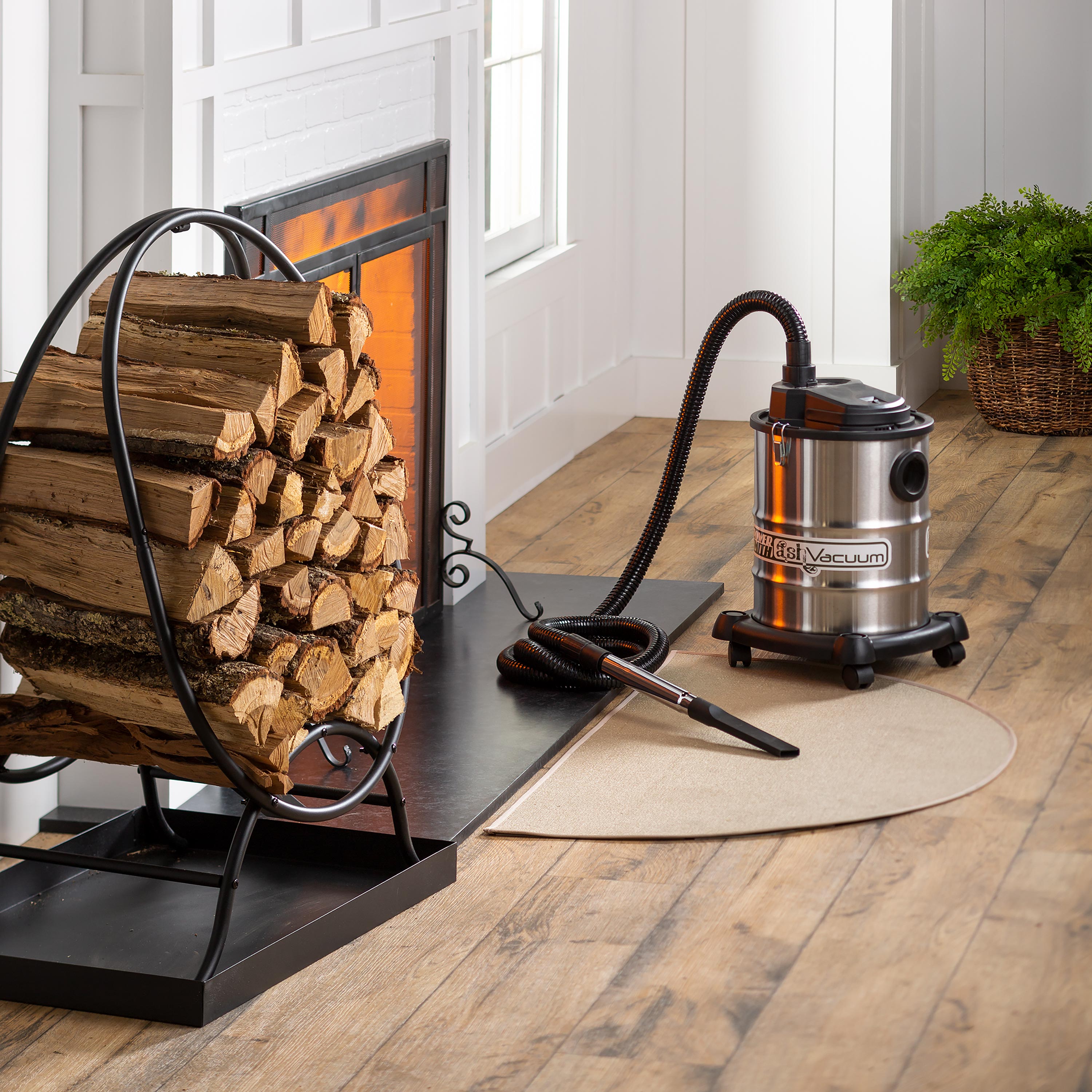 Fireplace Warm Ash Vacuum in Stainless Steel | Plow & Hearth