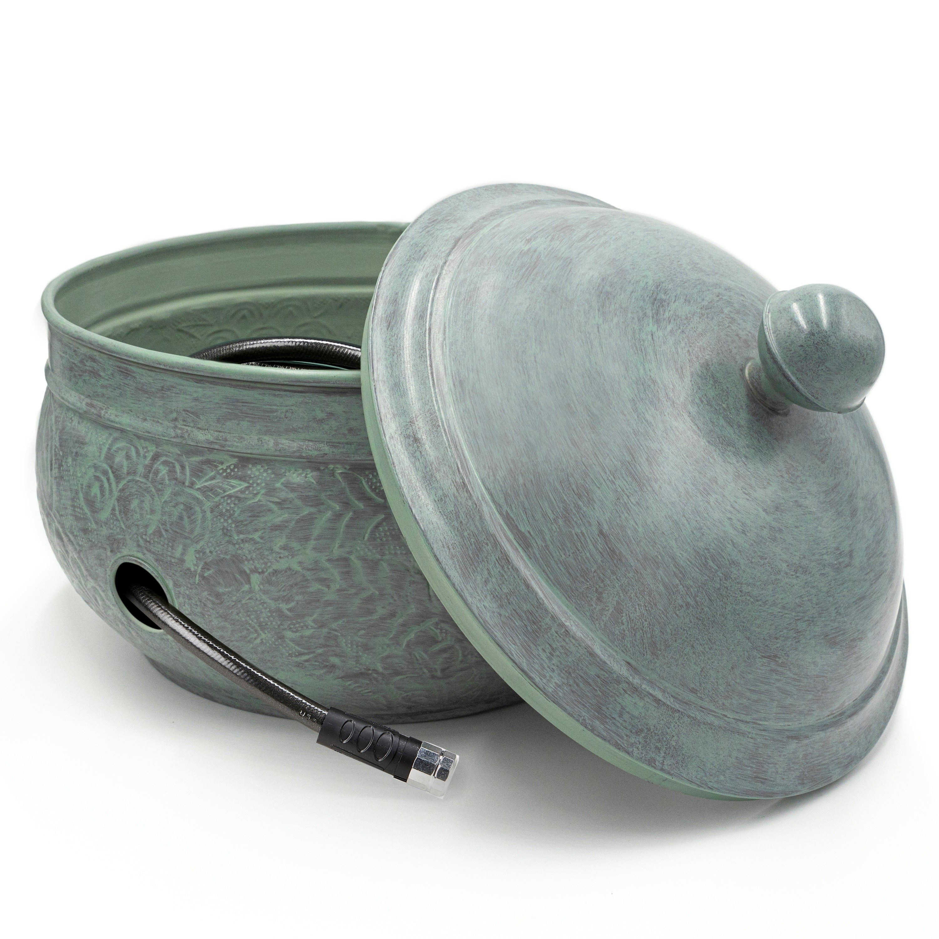 Key West Blue Verdegris Hose Pot with Lid – Plow & Hearth