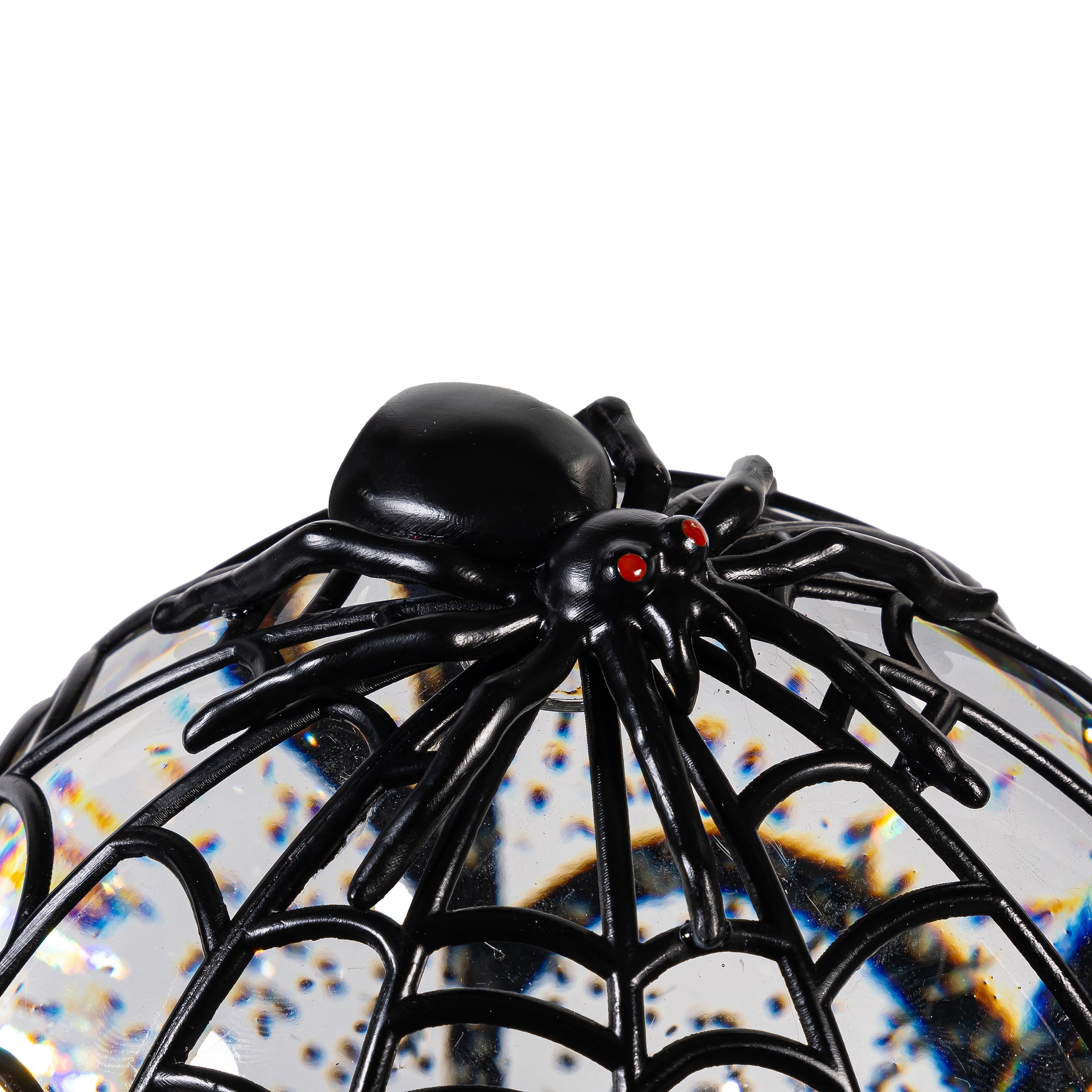 Evergreen Haunted House Spider Web Water Globe - Thumbnail 2
