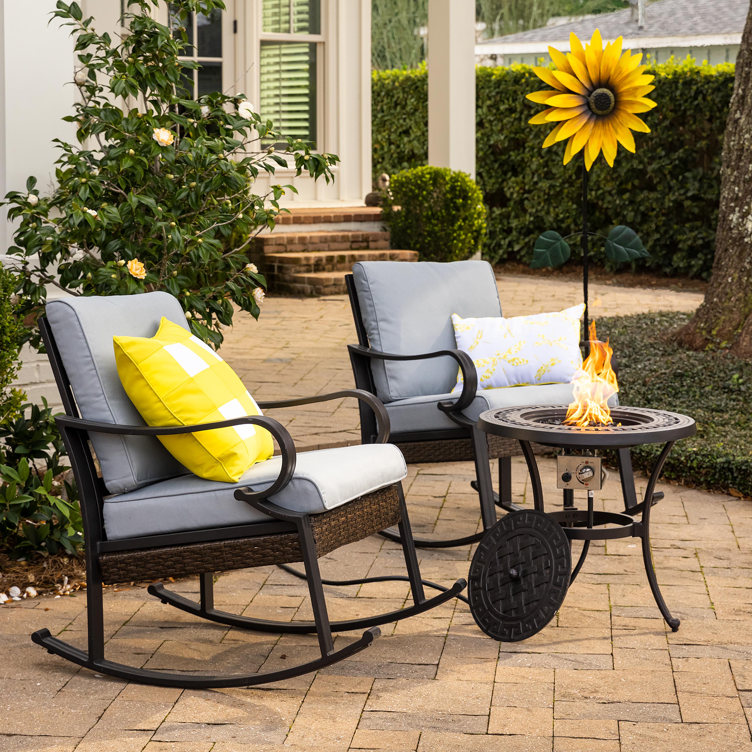 Yellow Sunflower Wind Spinner – Plow & Hearth