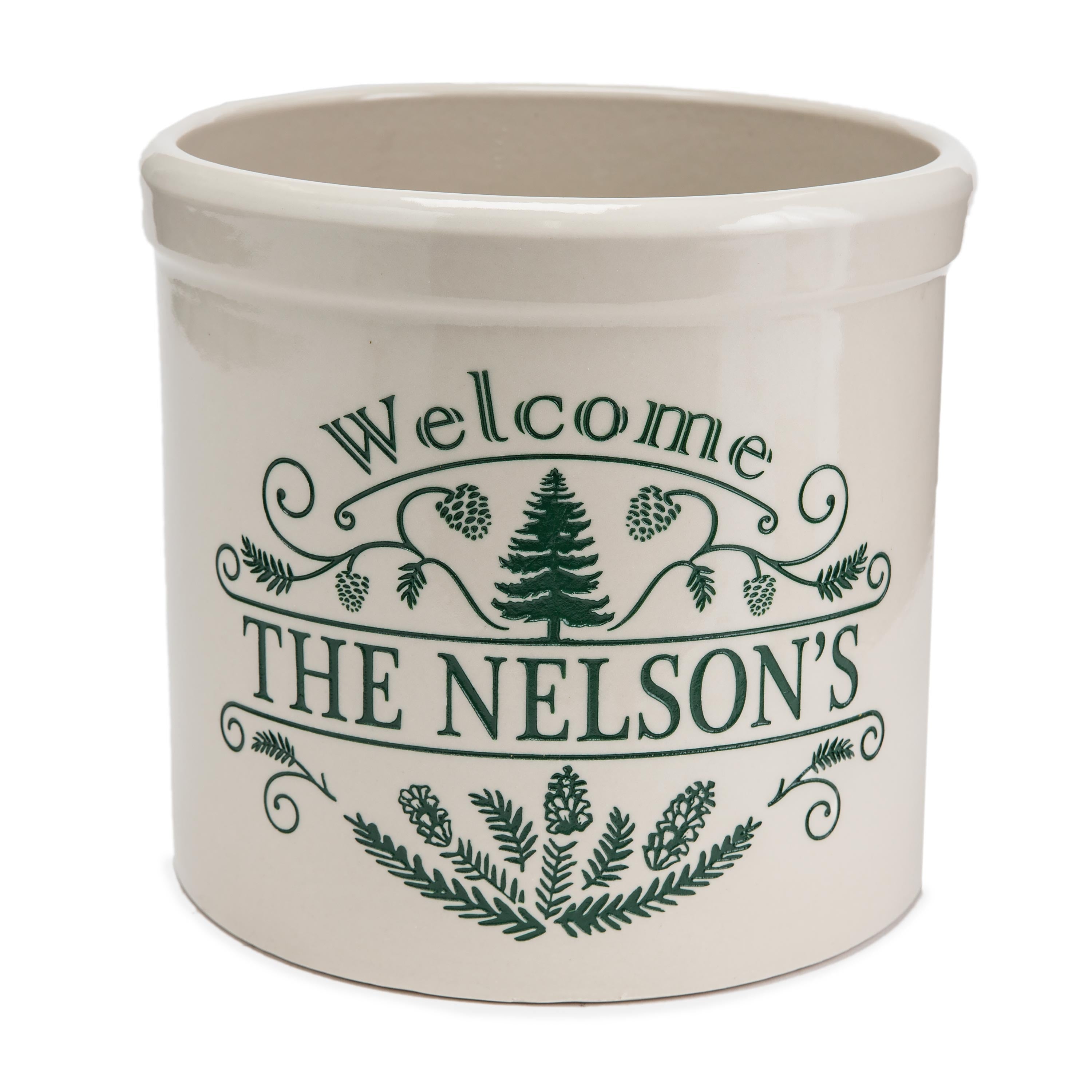 Evergreen Stoneware Crock - Thumbnail 4