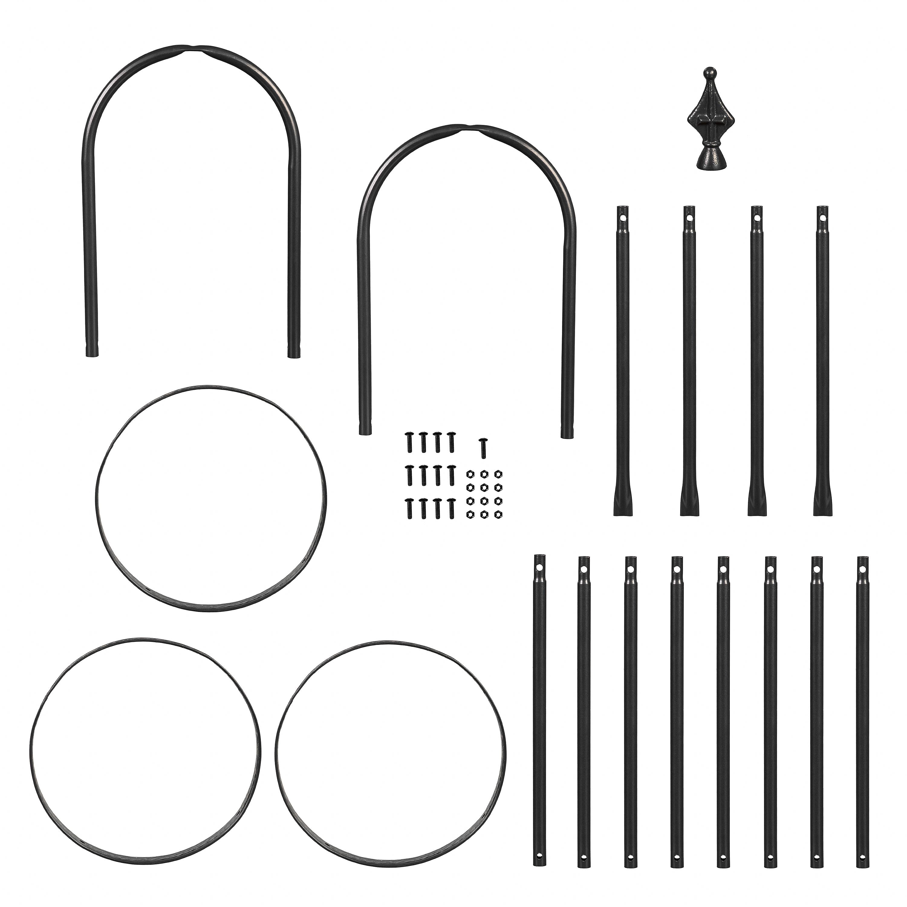 Black 5' Steel Garden Obelisk – Plow & Hearth