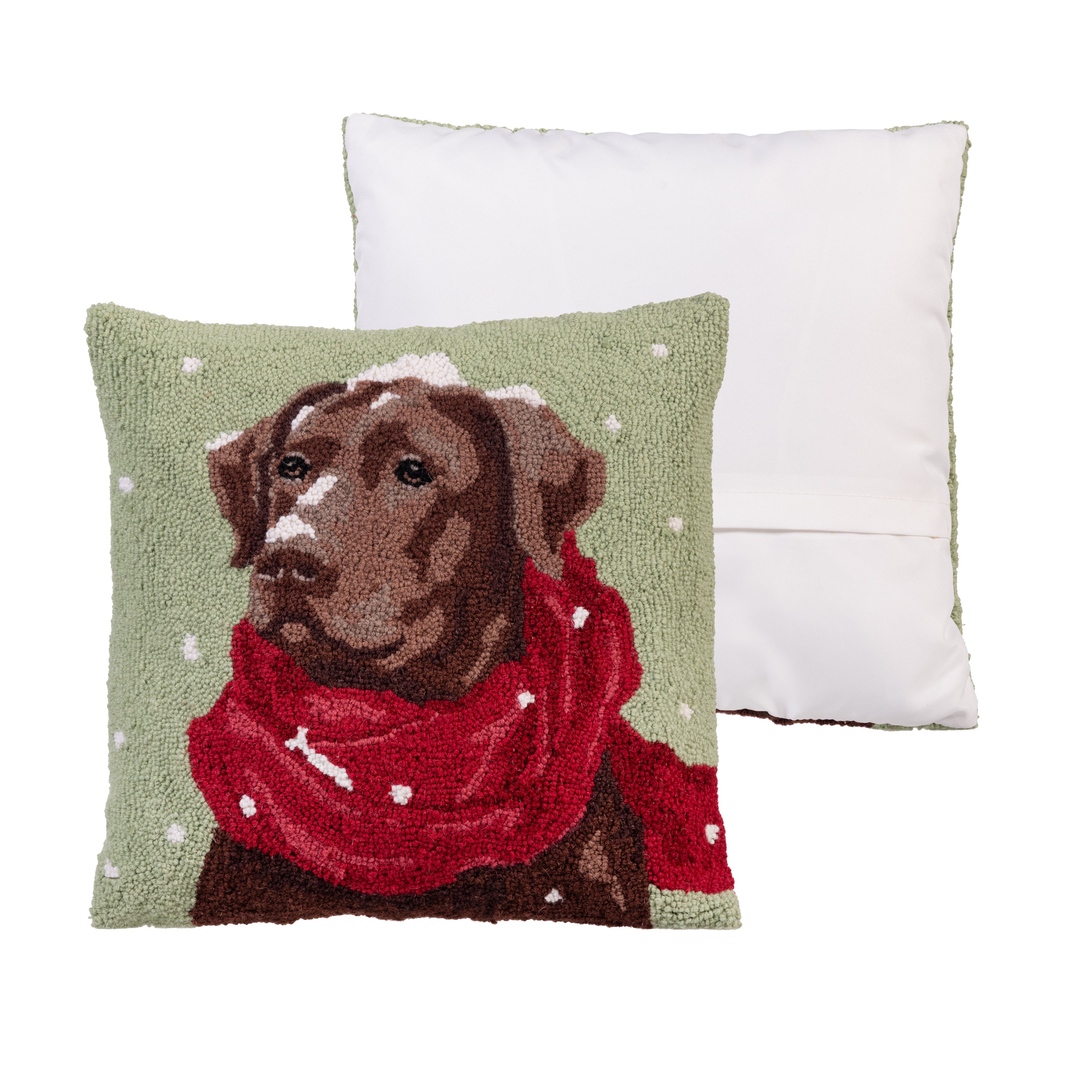 Plow & Hearth Chocolate Lab Hook Pillow - Thumbnail 2
