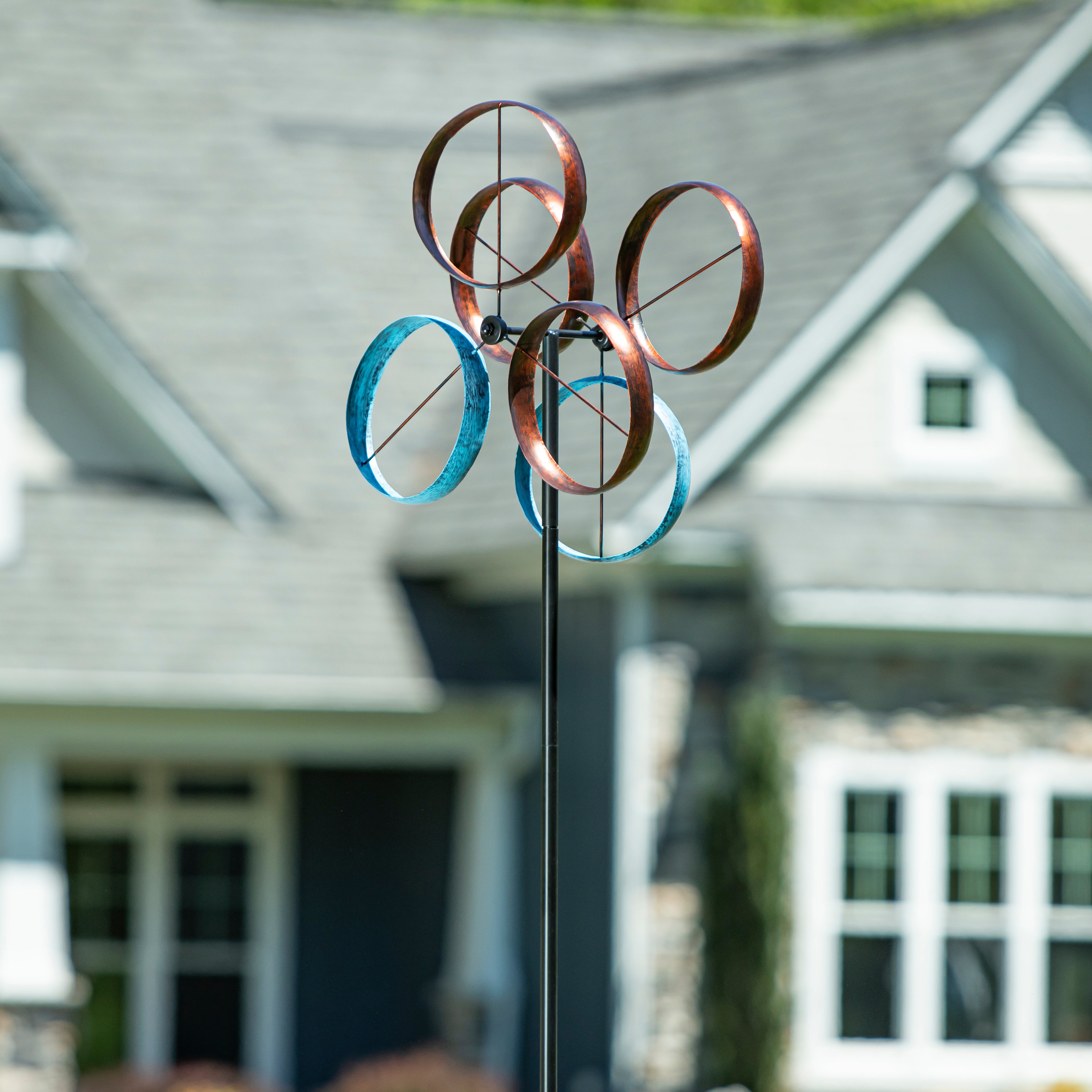 Metal Roundabout Breeze Wind Spinner 72