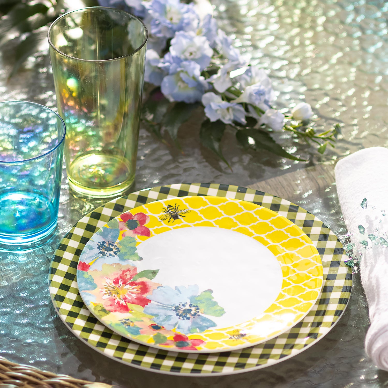 Melamine Dinner Party Outdoor Dining Plates And Glasses Best