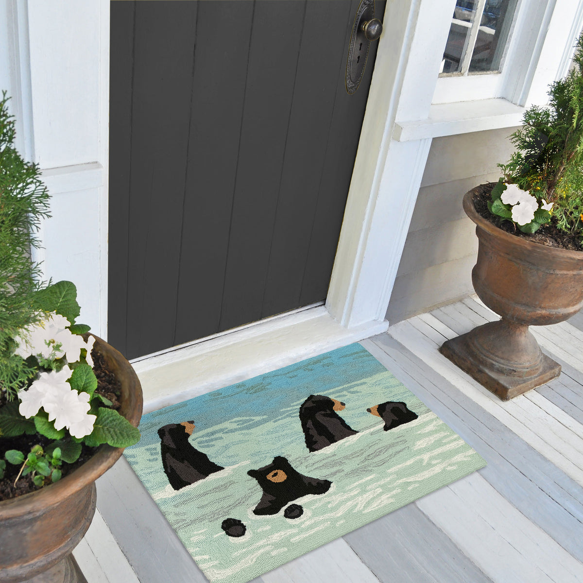Bathing Bears Indoor/Outdoor Rug