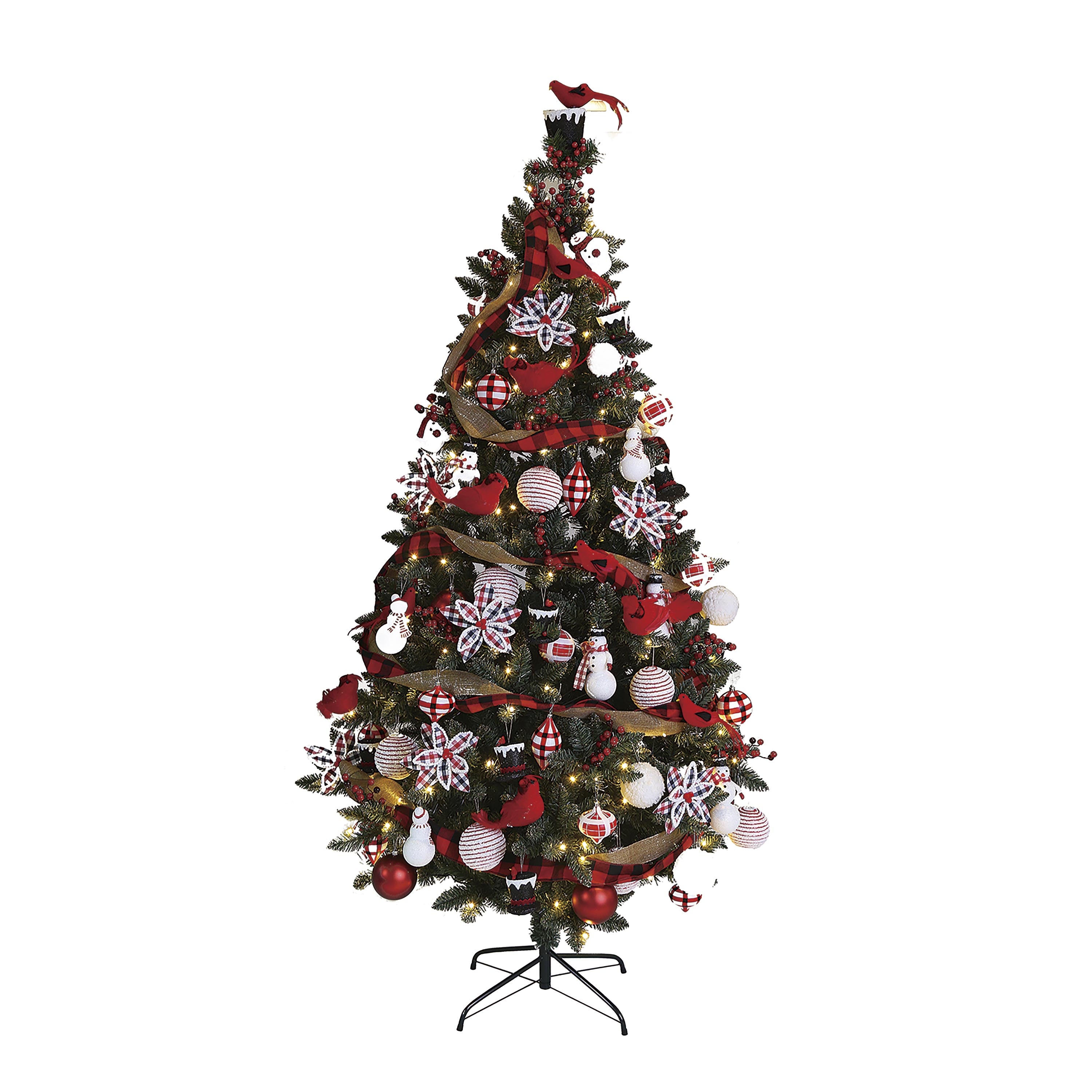 Classic Cardinal Complete Christmas Tree Kit with 250 Lights