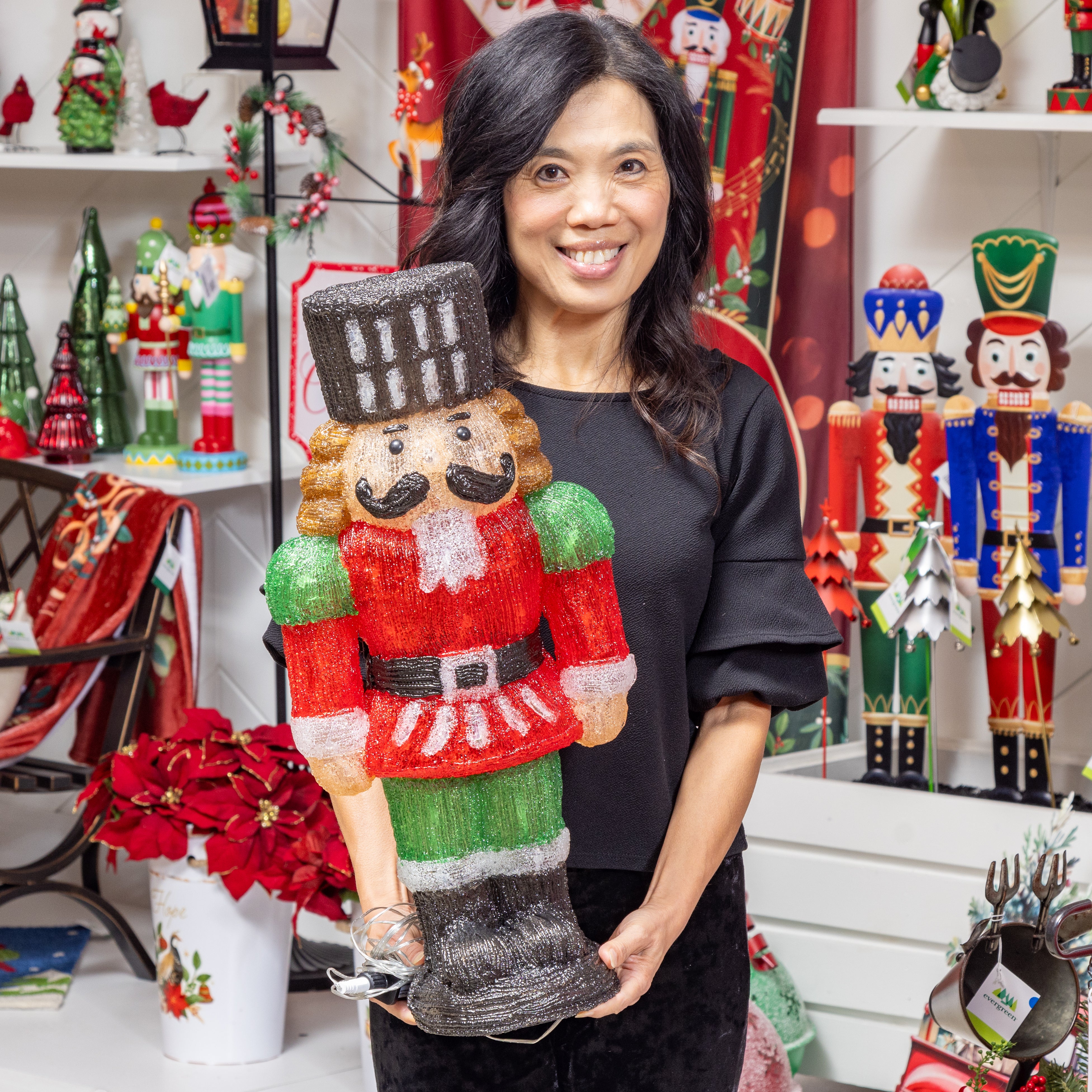 Nutcracker LED Acrylic Statue, 16